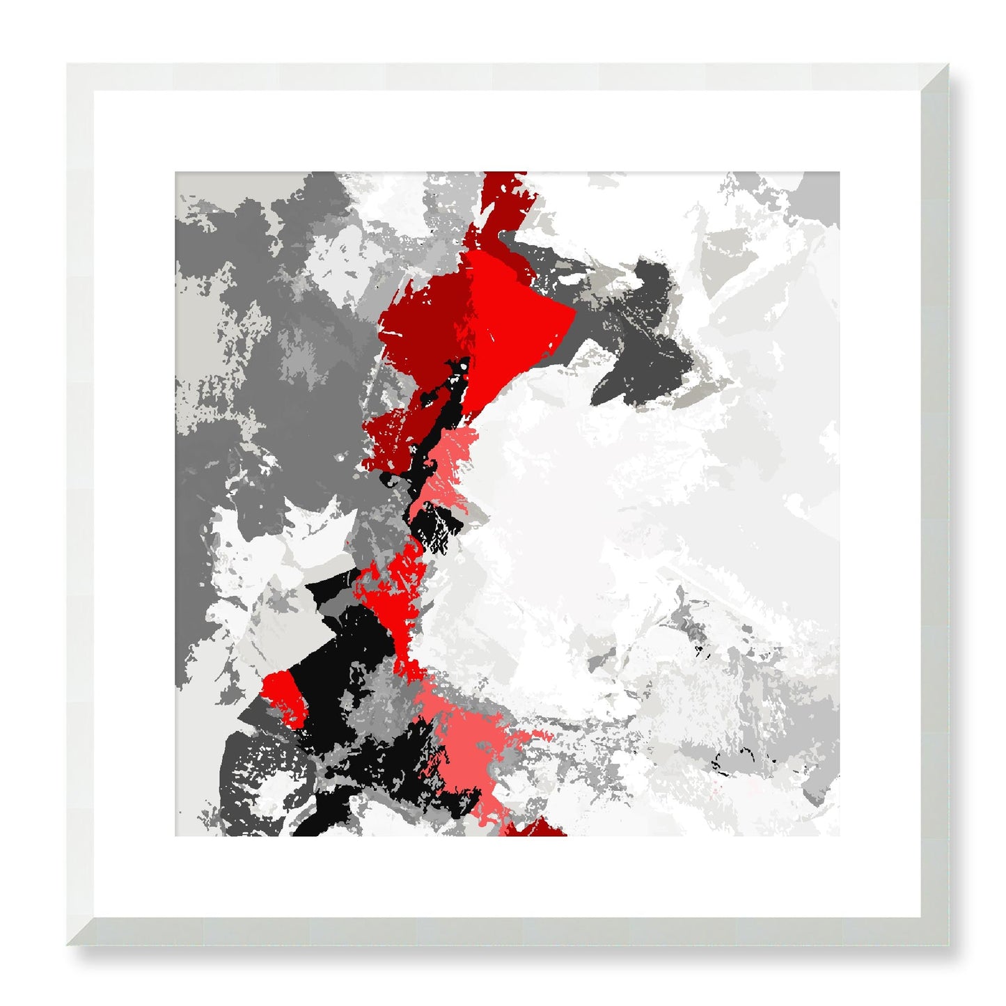 Framed Graphic Art Print, White Mat - 8x8 12x12 16x16 20x20 24x24 28x28 inches | FPS-1192-7691, Prints, Graphic art, White Frame, 51 x 51 cm ,20 x 20 inches