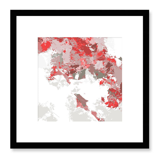 Framed Graphic Art Print, White Mat - 8x8 12x12 16x16 20x20 24x24 28x28 inches | FPS-1191-7693, Prints, Graphic art, Black Frame, 30 x 30 cm ,12 x 12 inches