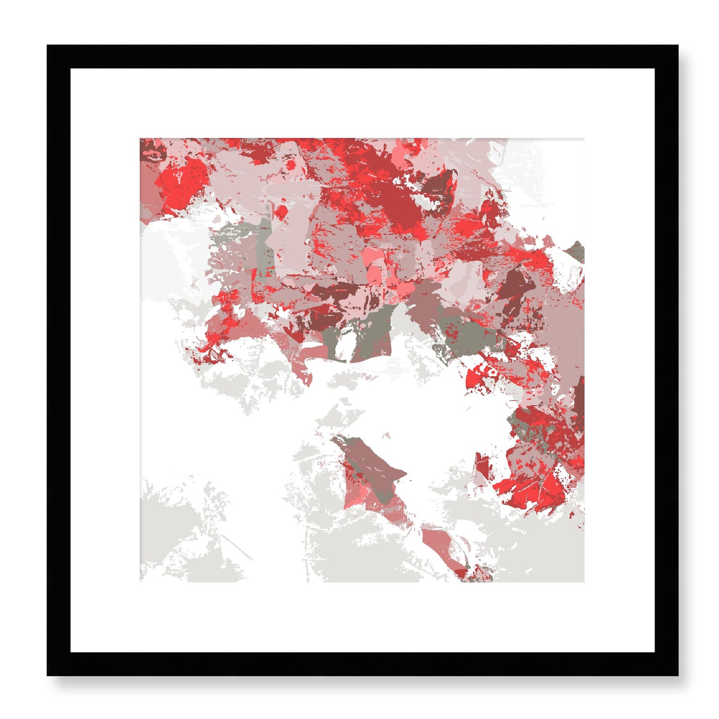 Framed Graphic Art Print, White Mat - 8x8 12x12 16x16 20x20 24x24 28x28 inches | FPS-1191-7693, Prints, Graphic art, Black Frame, 41 x 41 cm ,16 x 16 inches