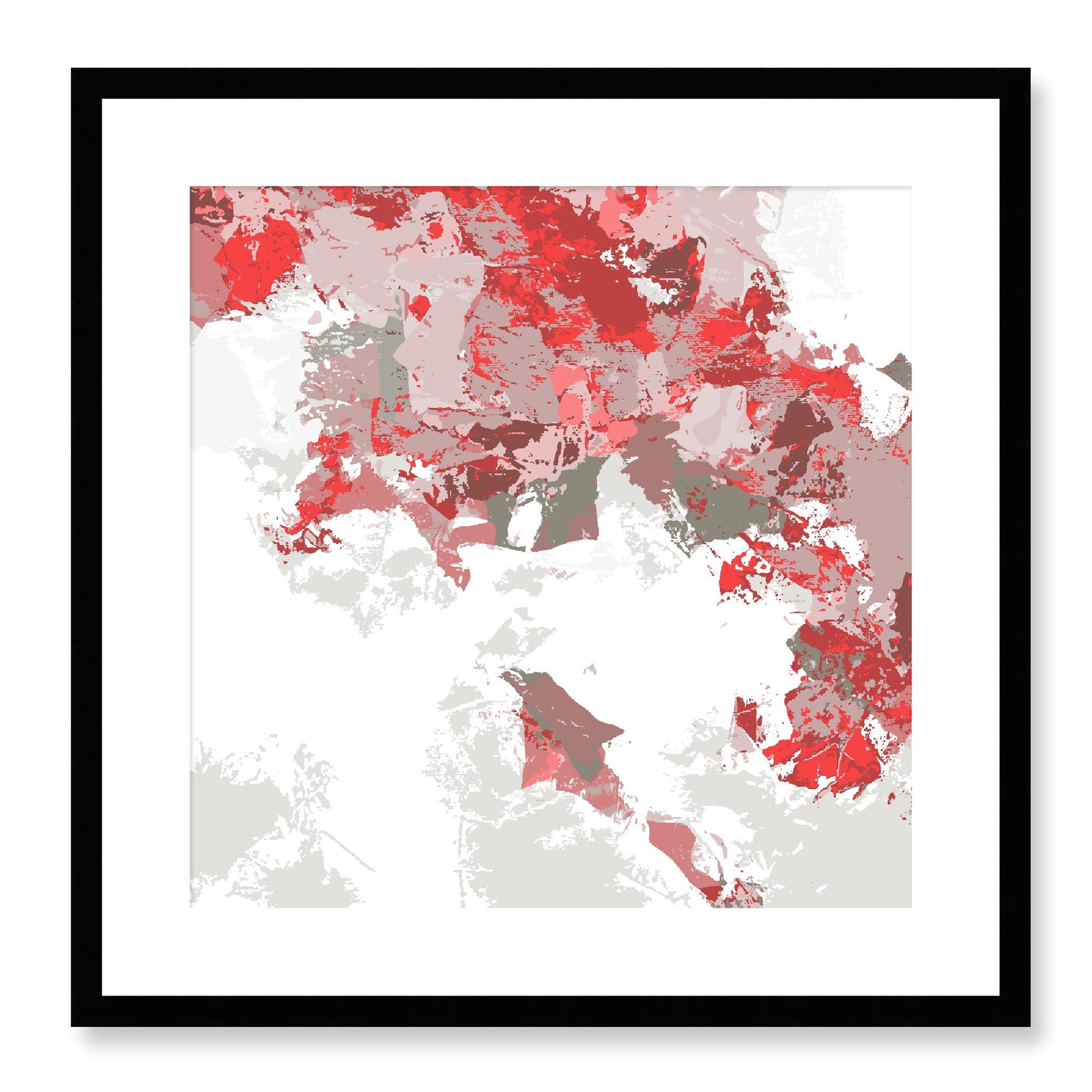 Framed Graphic Art Print, White Mat - 8x8 12x12 16x16 20x20 24x24 28x28 inches | FPS-1191-7693, Prints, Graphic art, Black Frame, 51 x 51 cm ,20 x 20 inches