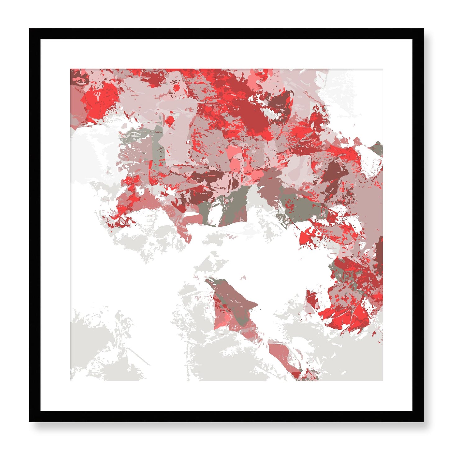Framed Graphic Art Print, White Mat - 8x8 12x12 16x16 20x20 24x24 28x28 inches | FPS-1191-7693, Prints, Graphic art, Black Frame, 61 x 61 cm ,24 x 24 inches