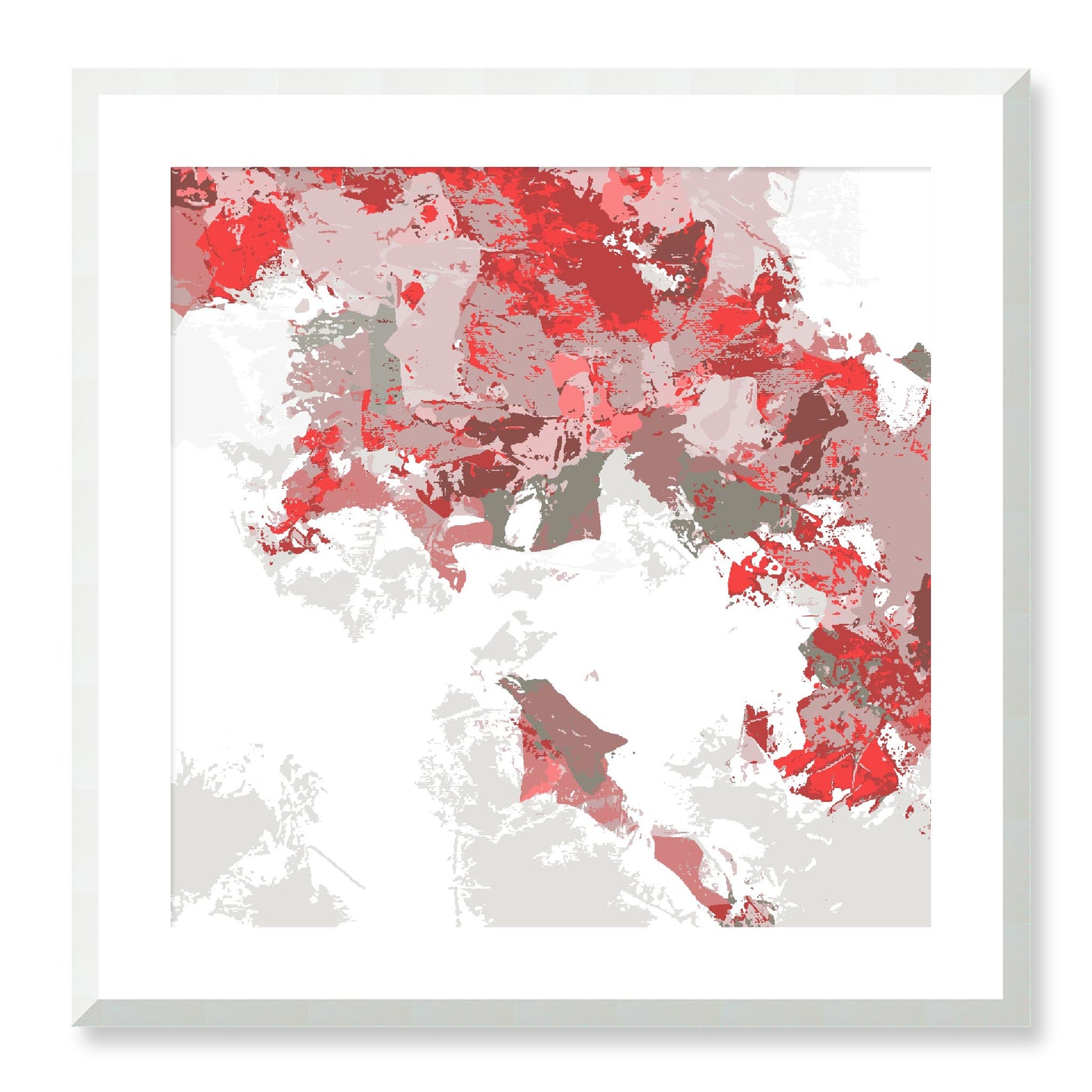 Framed Graphic Art Print, White Mat - 8x8 12x12 16x16 20x20 24x24 28x28 inches | FPS-1191-7693, Prints, Graphic art, White Frame, 61 x 61 cm ,24 x 24 inches