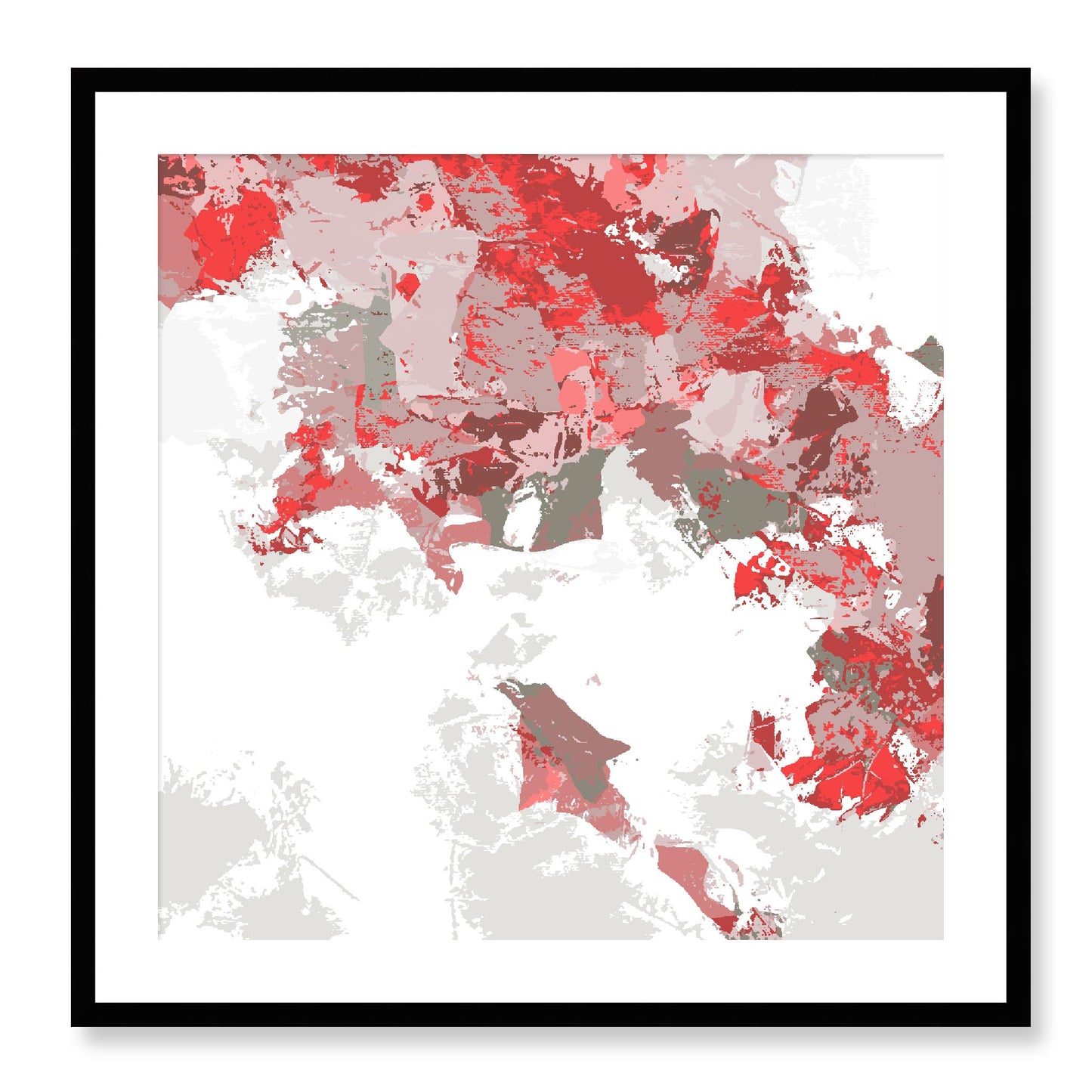 Framed Graphic Art Print, White Mat - 8x8 12x12 16x16 20x20 24x24 28x28 inches | FPS-1191-7693, Prints, Graphic art, Black Frame, 71 x 71 cm ,28 x 28 inches