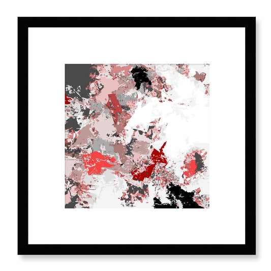 Framed Graphic Art Print, White Mat - 8x8 12x12 16x16 20x20 24x24 28x28 inches | FPS-1192-7695, Prints, Graphic art, Black Frame, 30 x 30 cm ,12 x 12 inches