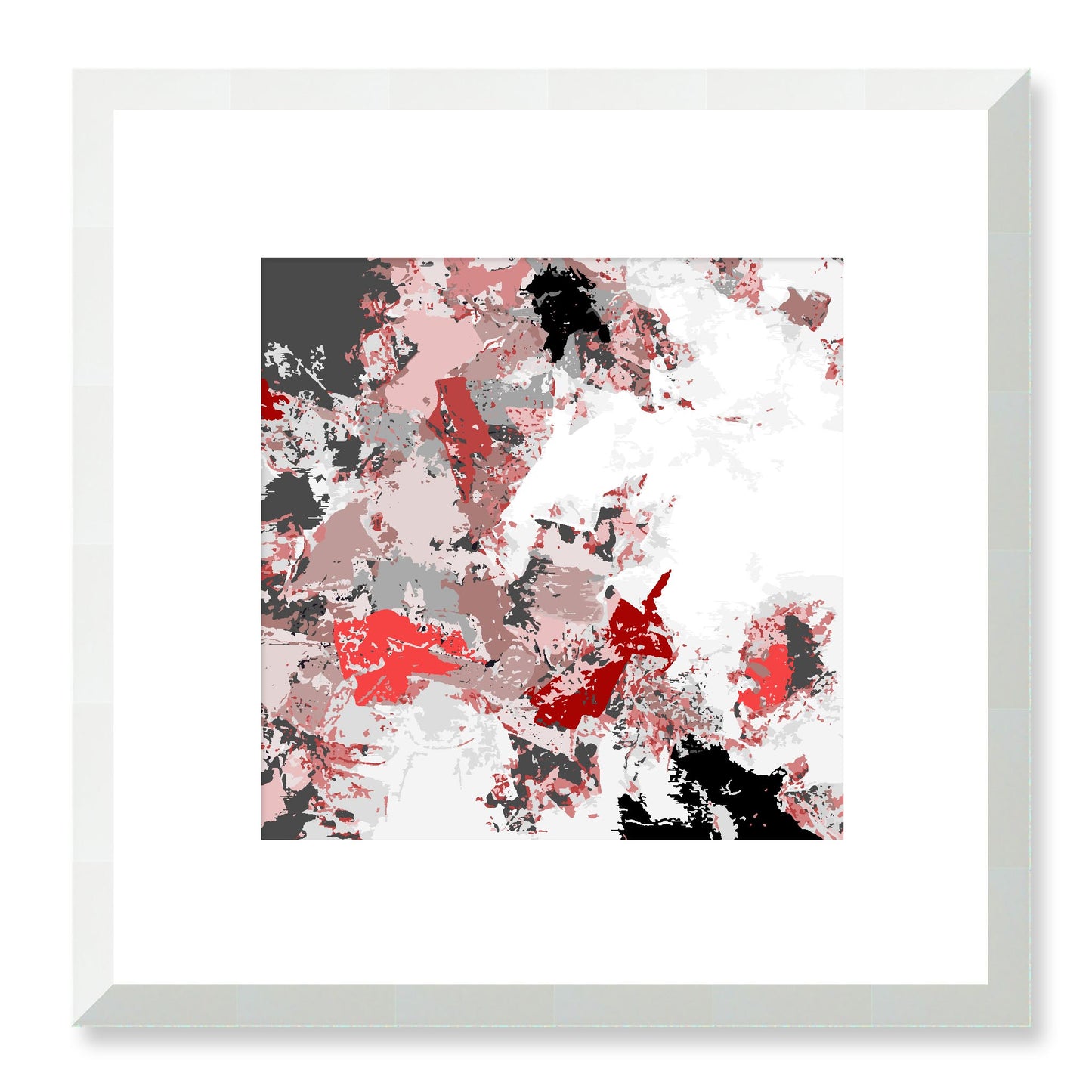 Framed Graphic Art Print, White Mat - 8x8 12x12 16x16 20x20 24x24 28x28 inches | FPS-1191-7695, Prints, Graphic art, White Frame, 30 x 30 cm ,12 x 12 inches