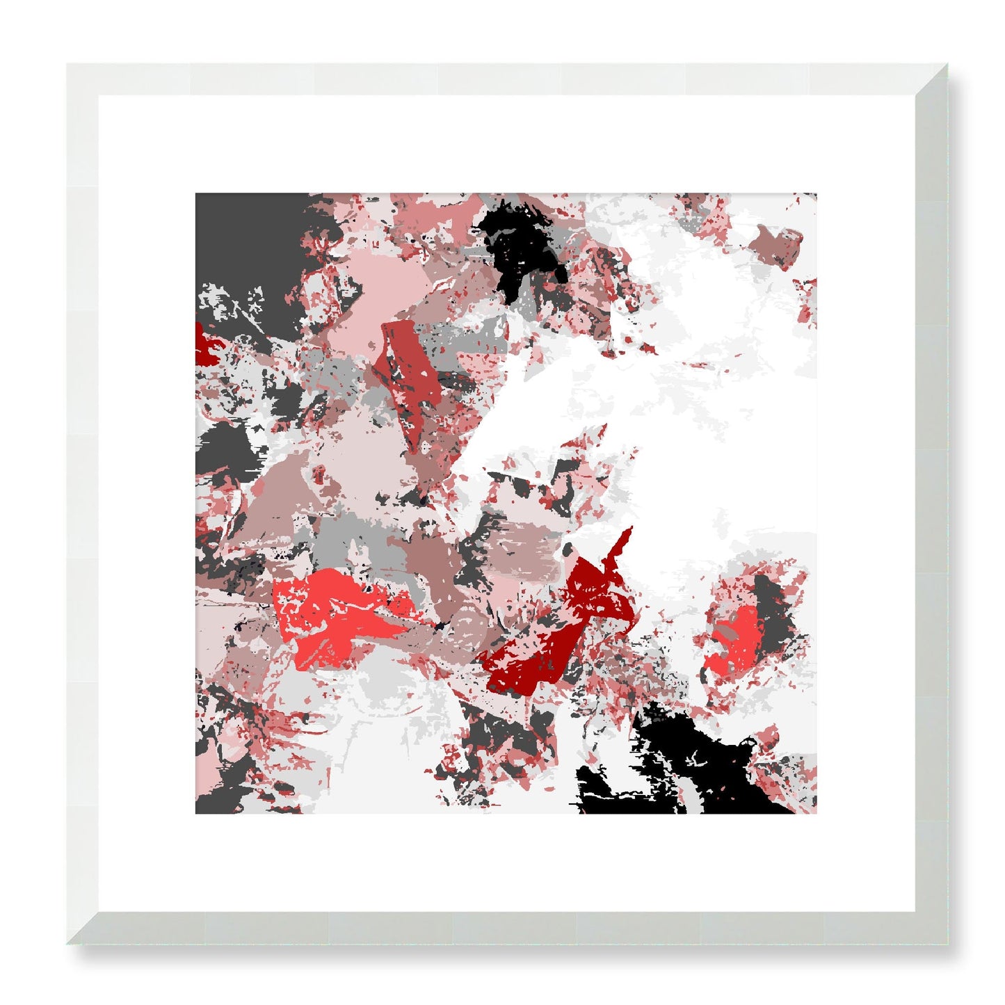 Framed Graphic Art Print, White Mat - 8x8 12x12 16x16 20x20 24x24 28x28 inches | FPS-1192-7695, Prints, Graphic art, White Frame, 41 x 41 cm ,16 x 16 inches