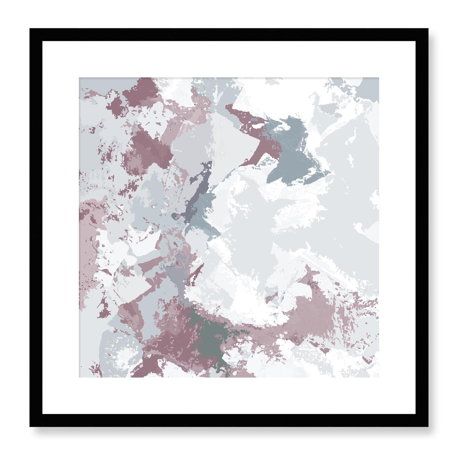 Framed Graphic Art Print, White Mat - 8x8 12x12 16x16 20x20 24x24 28x28 inches | FPS-1210-7691, Prints, Graphic art, Black Frame, 51 x 51 cm ,20 x 20 inches