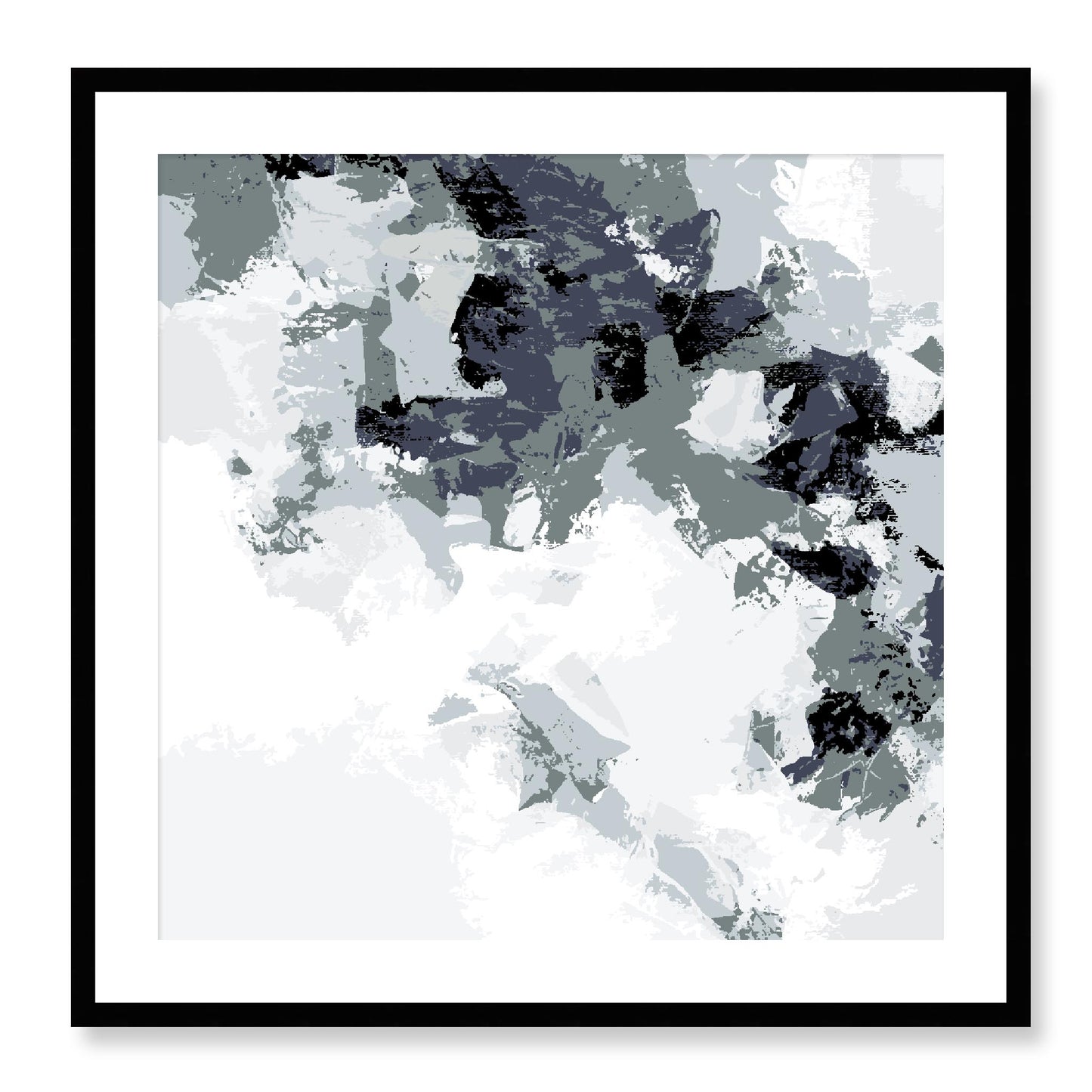 Framed Graphic Art Print, White Mat - 8x8 12x12 16x16 20x20 24x24 28x28 inches | FPS-1210-7693, Prints, Graphic art, Black Frame, 71 x 71 cm ,28 x 28 inches