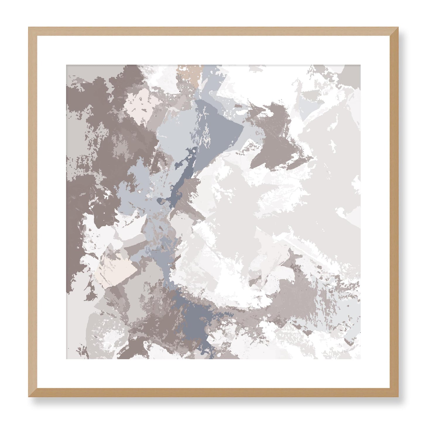 Framed Graphic Art Print, White Mat - 8x8 12x12 16x16 20x20 24x24 28x28 inches | FPS-1220-7691, Prints, Graphic art, Natural Frame, 61 x 61 cm ,24 x 24 inches