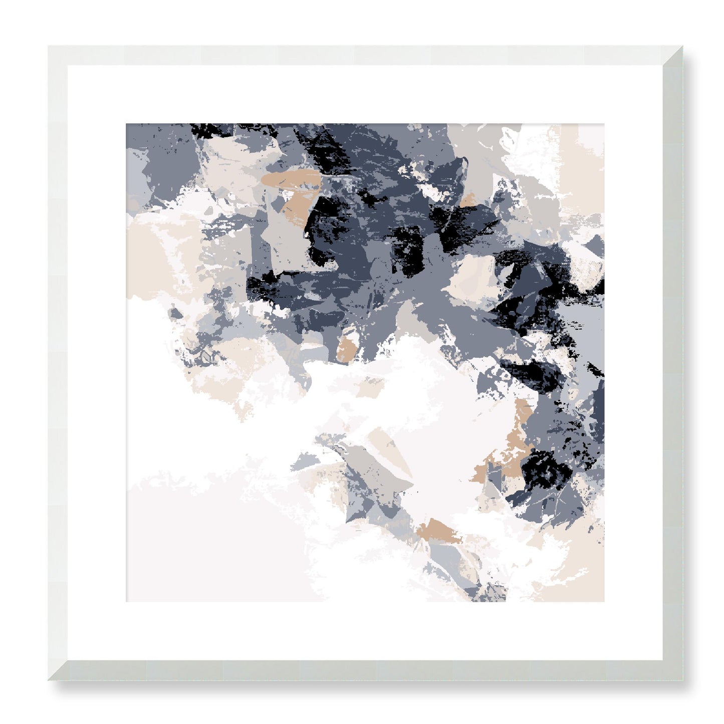 Framed Graphic Art Print, White Mat - 8x8 12x12 16x16 20x20 24x24 28x28 inches | FPS-1220-7693, Prints, Graphic art, White Frame, 51 x 51 cm ,20 x 20 inches