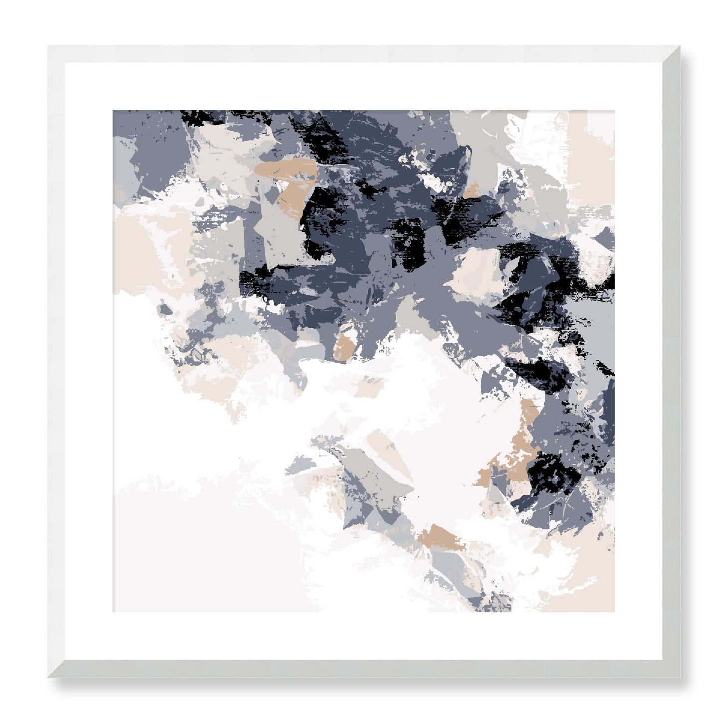 Framed Graphic Art Print, White Mat - 8x8 12x12 16x16 20x20 24x24 28x28 inches | FPS-1220-7693, Prints, Graphic art, White Frame, 61 x 61 cm ,24 x 24 inches
