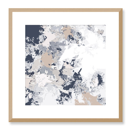 Framed Graphic Art Print, White Mat - 8x8 12x12 16x16 20x20 24x24 28x28 inches | FPS-1220-7695, Prints, Graphic art, Natural Frame, 41 x 41 cm ,16 x 16 inches