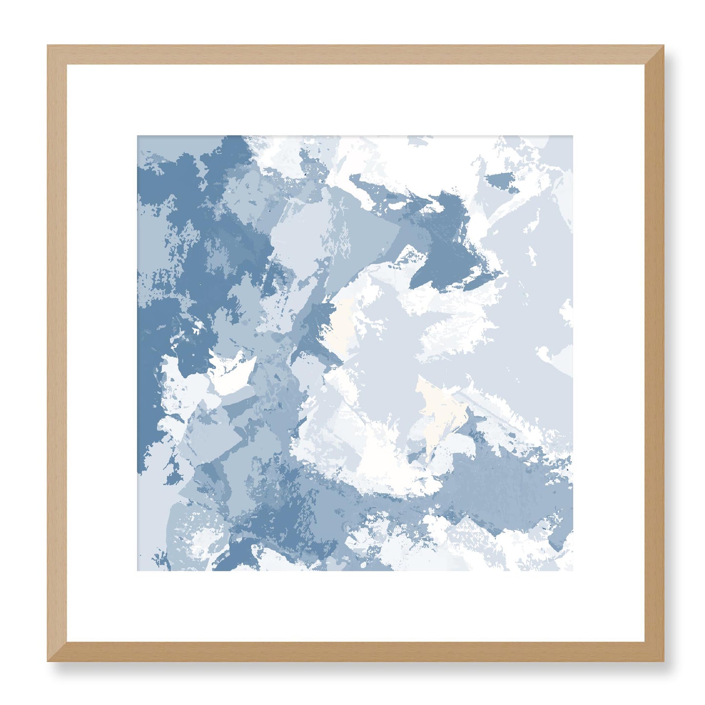 Framed Graphic Art Print, White Mat - 8x8 12x12 16x16 20x20 24x24 28x28 inches | FPS-1230-7691, Prints, Graphic art, Natural Frame, 41 x 41 cm ,16 x 16 inches