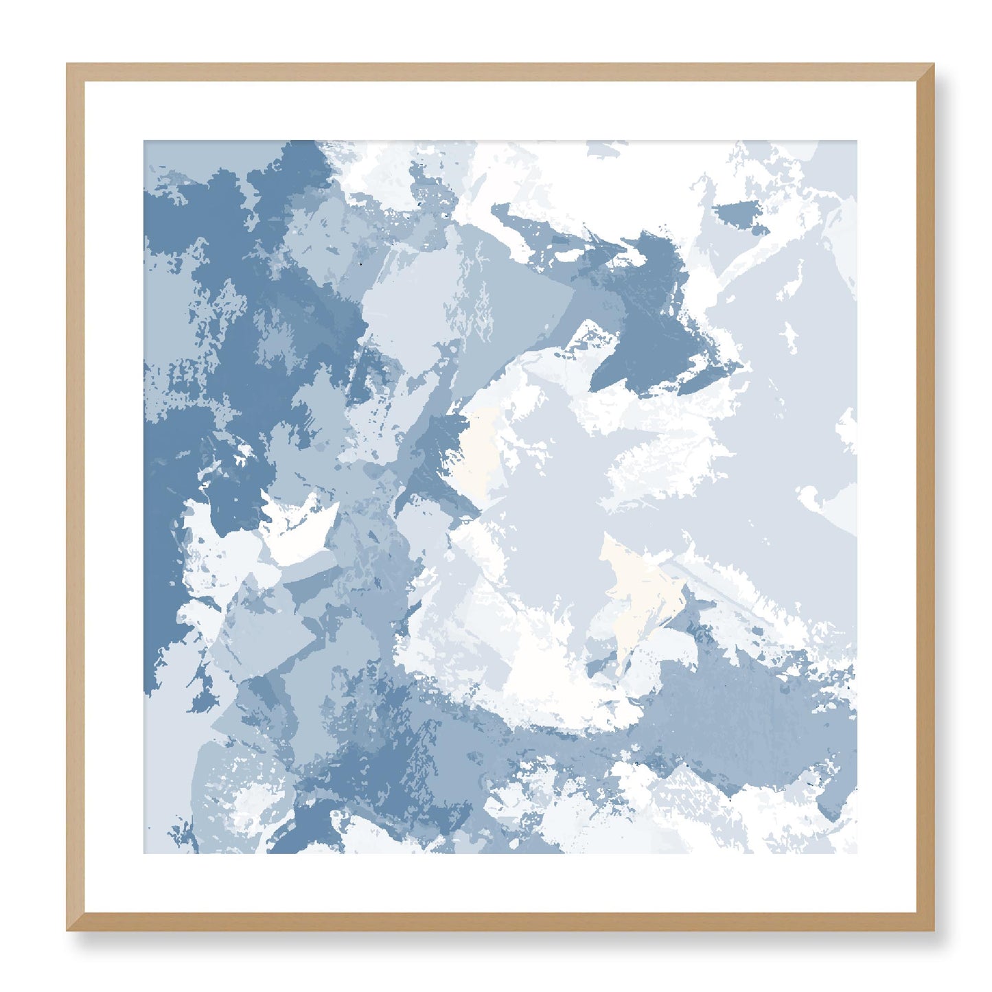 Framed Graphic Art Print, White Mat - 8x8 12x12 16x16 20x20 24x24 28x28 inches | FPS-1230-7691, Prints, Graphic art, Natural Frame, 71 x 71 cm ,28 x 28 inches