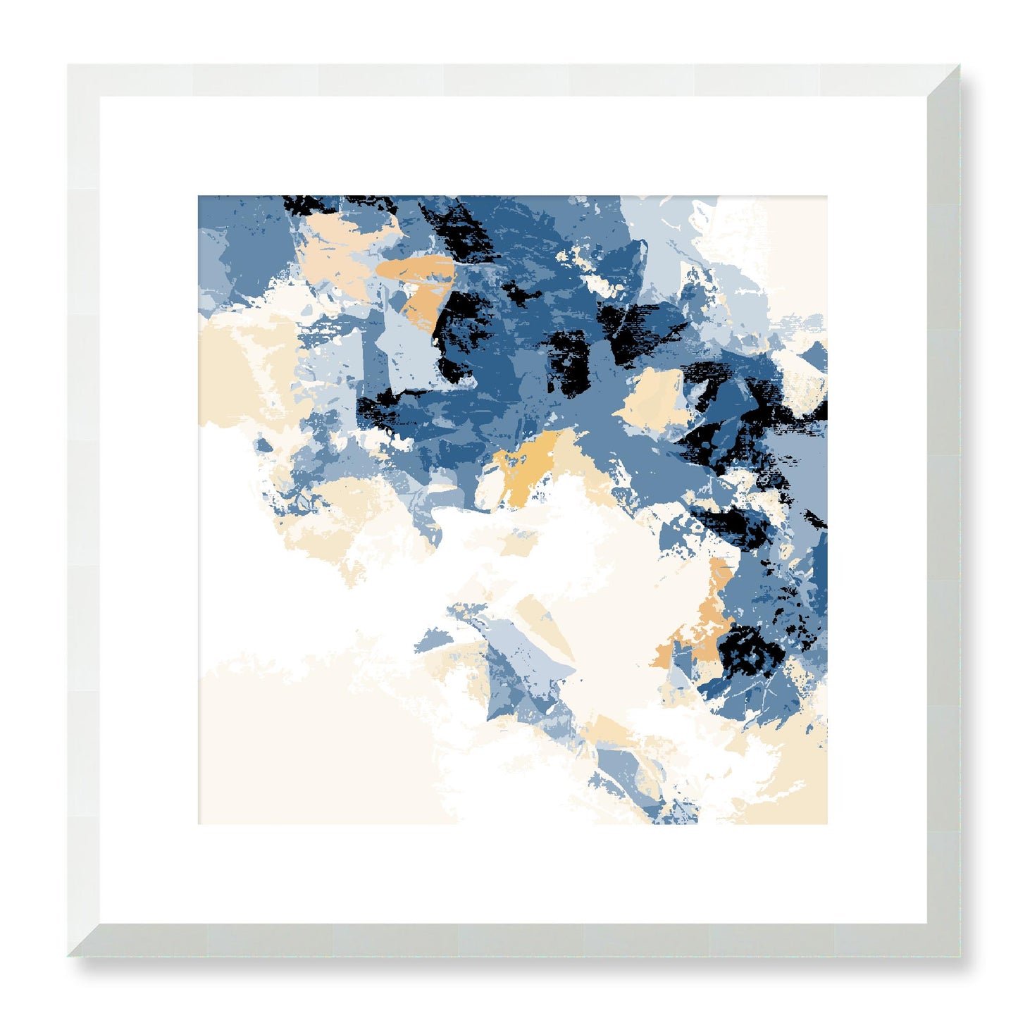 Framed Graphic Art Print, White Mat - 8x8 12x12 16x16 20x20 24x24 28x28 inches | FPS-1230-7693, Prints, Graphic art, White Frame, 41 x 41 cm ,16 x 16 inches