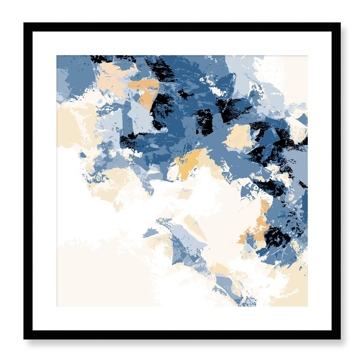 Framed Graphic Art Print, White Mat - 8x8 12x12 16x16 20x20 24x24 28x28 inches | FPS-1230-7693, Prints, Graphic art, Black Frame, 61 x 61 cm ,24 x 24 inches