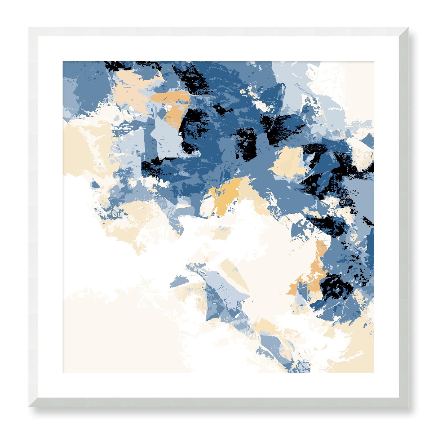 Framed Graphic Art Print, White Mat - 8x8 12x12 16x16 20x20 24x24 28x28 inches | FPS-1230-7693, Prints, Graphic art, White Frame, 71 x 71 cm ,28 x 28 inches