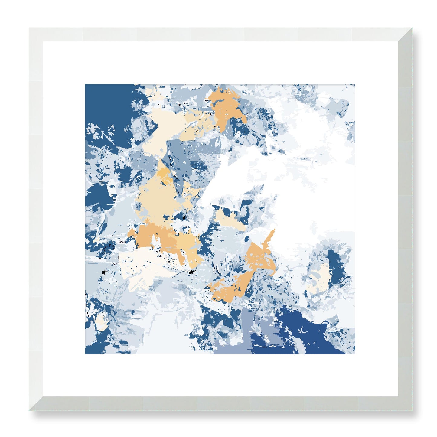 Framed Graphic Art Print, White Mat - 8x8 12x12 16x16 20x20 24x24 28x28 inches | FPS-1230-7695, Prints, Graphic art, White Frame, 41 x 41 cm ,16 x 16 inches