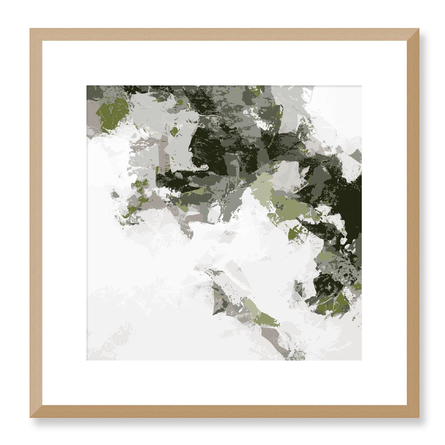 Framed Graphic Art Print, White Mat - 8x8 12x12 16x16 20x20 24x24 28x28 inches | FPS-1240-7693, Prints, Graphic art, Natural Frame, 41 x 41 cm ,16 x 16 inches