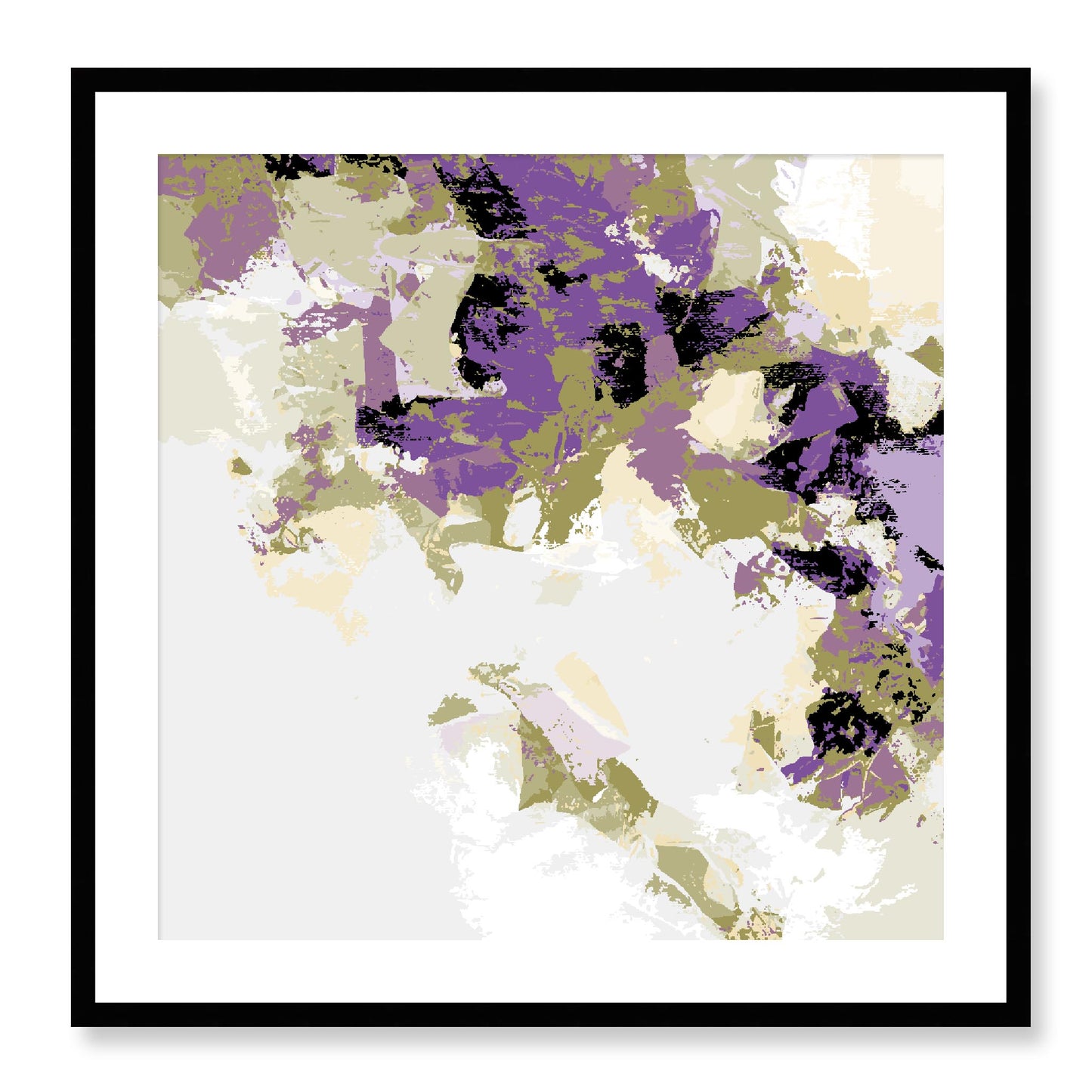 Framed Graphic Art Print, White Mat - 8x8 12x12 16x16 20x20 24x24 28x28 inches | FPS-1250-7693, Prints, Graphic art, Black Frame, 71 x 71 cm ,28 x 28 inches