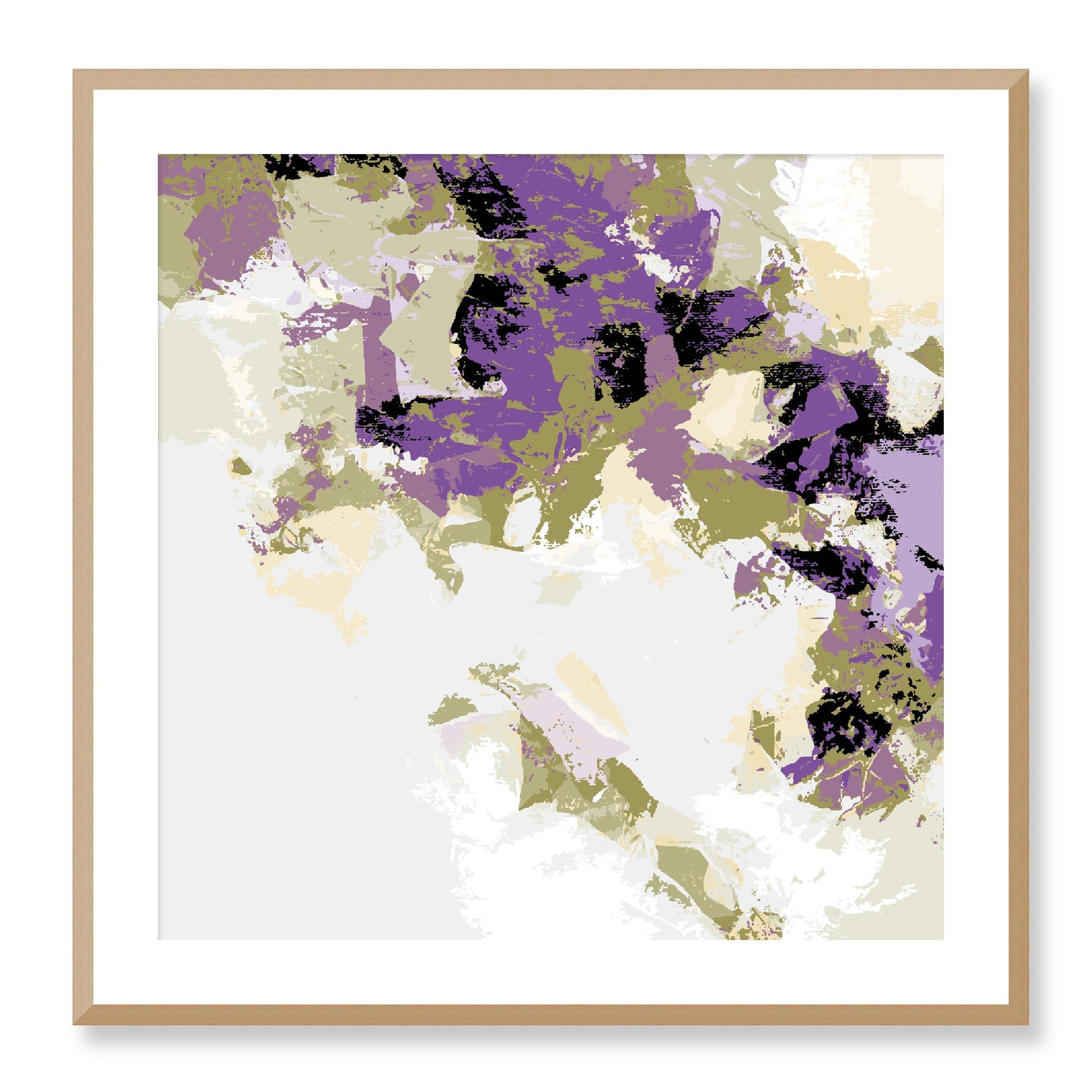 Framed Graphic Art Print, White Mat - 8x8 12x12 16x16 20x20 24x24 28x28 inches | FPS-1250-7693, Prints, Graphic art, Natural Frame, 71 x 71 cm ,28 x 28 inches