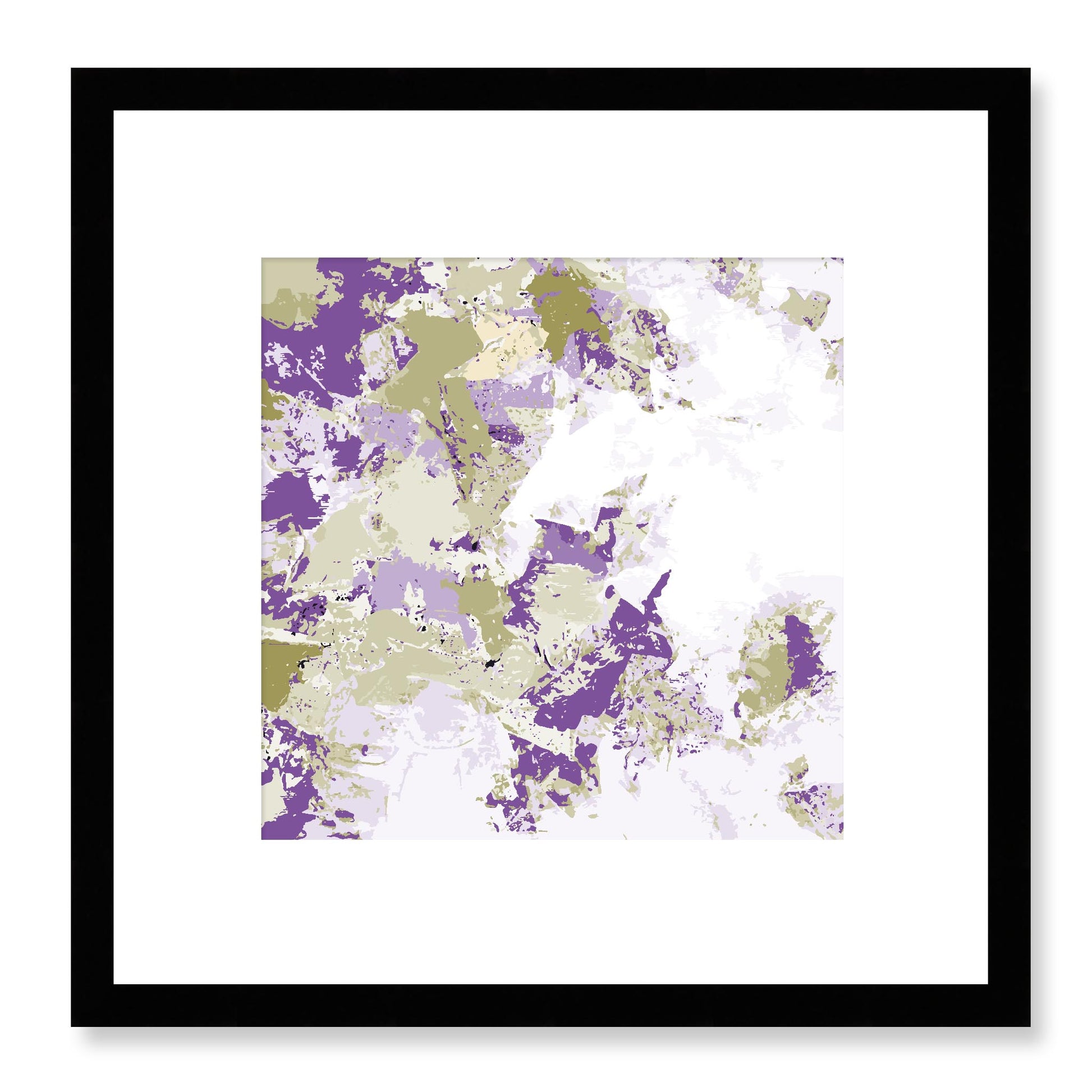 Framed Graphic Art Print, White Mat - 8x8 12x12 16x16 20x20 24x24 28x28 inches | FPS-1250-7695, Prints, Graphic art, Black Frame, 30 x 30 cm ,12 x 12 inches