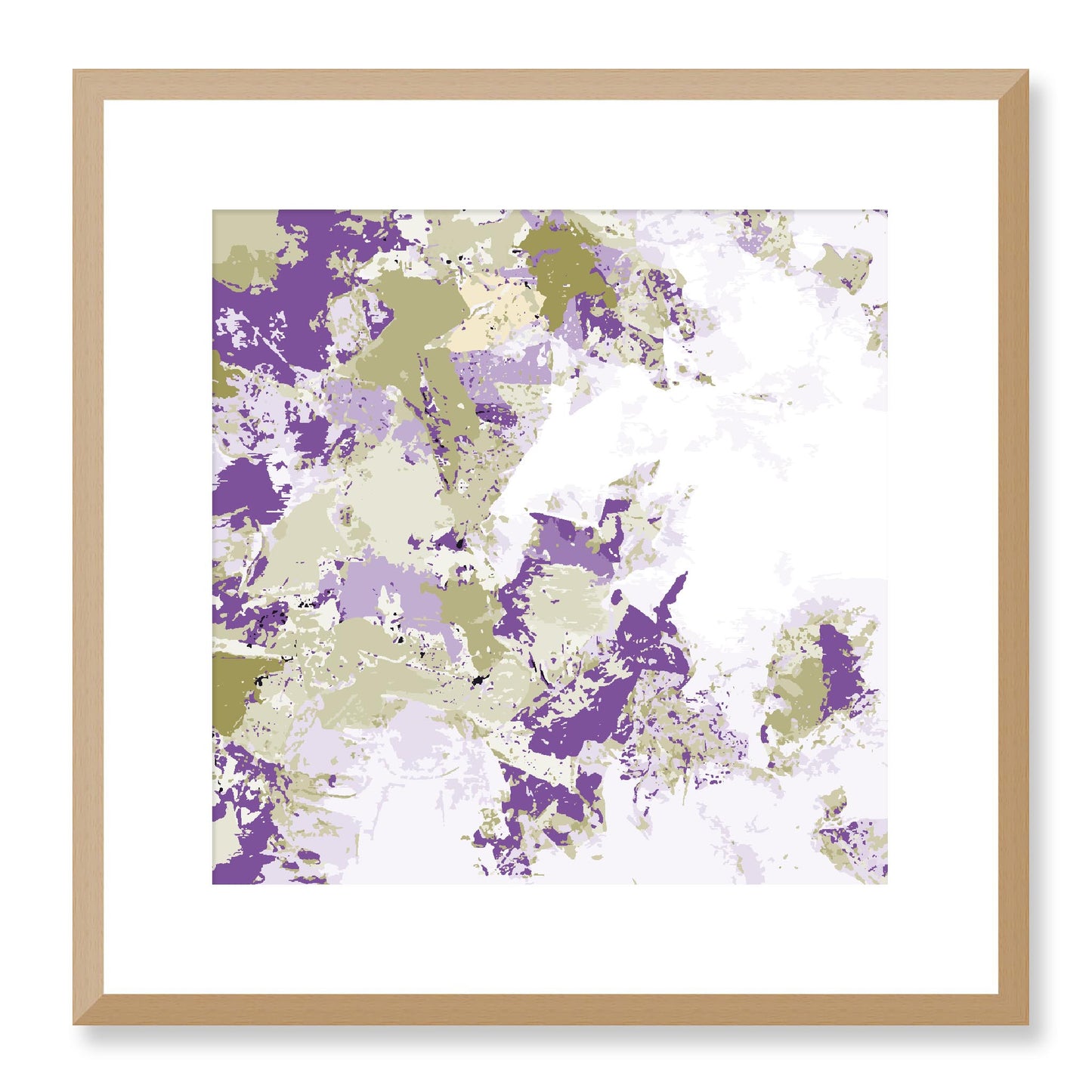 Framed Graphic Art Print, White Mat - 8x8 12x12 16x16 20x20 24x24 28x28 inches | FPS-1250-7695, Prints, Graphic art, Natural Frame, 41 x 41 cm ,16 x 16 inches