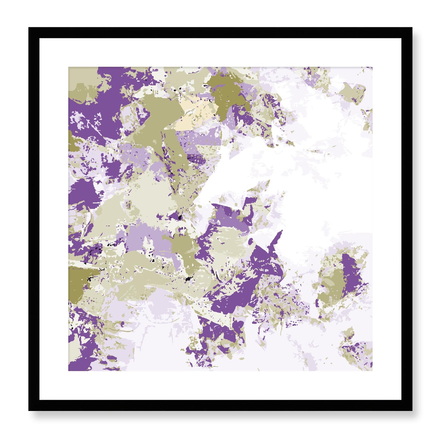 Framed Graphic Art Print, White Mat - 8x8 12x12 16x16 20x20 24x24 28x28 inches | FPS-1250-7695, Prints, Graphic art, Black Frame, 61 x 61 cm ,24 x 24 inches