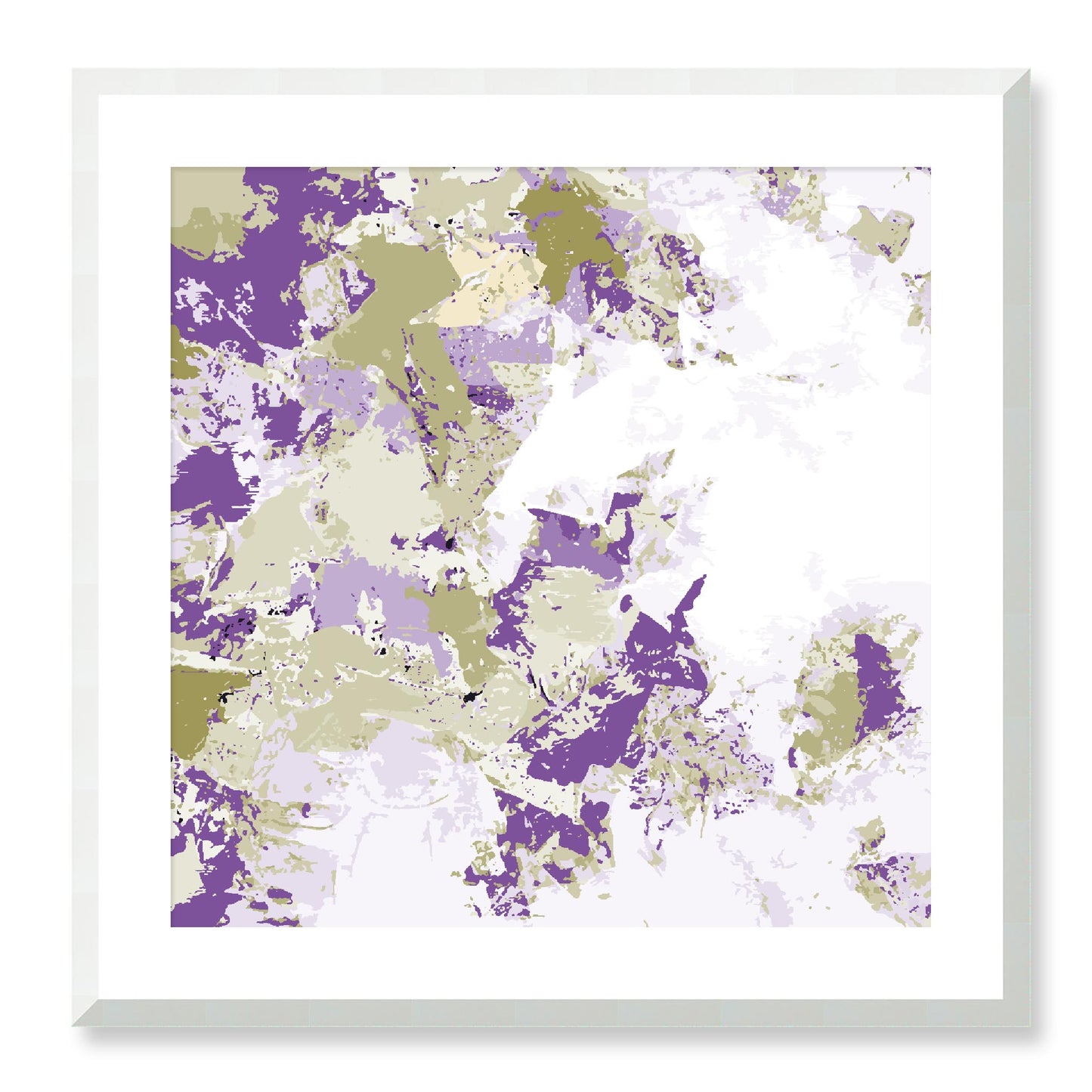 Framed Graphic Art Print, White Mat - 8x8 12x12 16x16 20x20 24x24 28x28 inches | FPS-1250-7695, Prints, Graphic art, White Frame, 61 x 61 cm ,24 x 24 inches