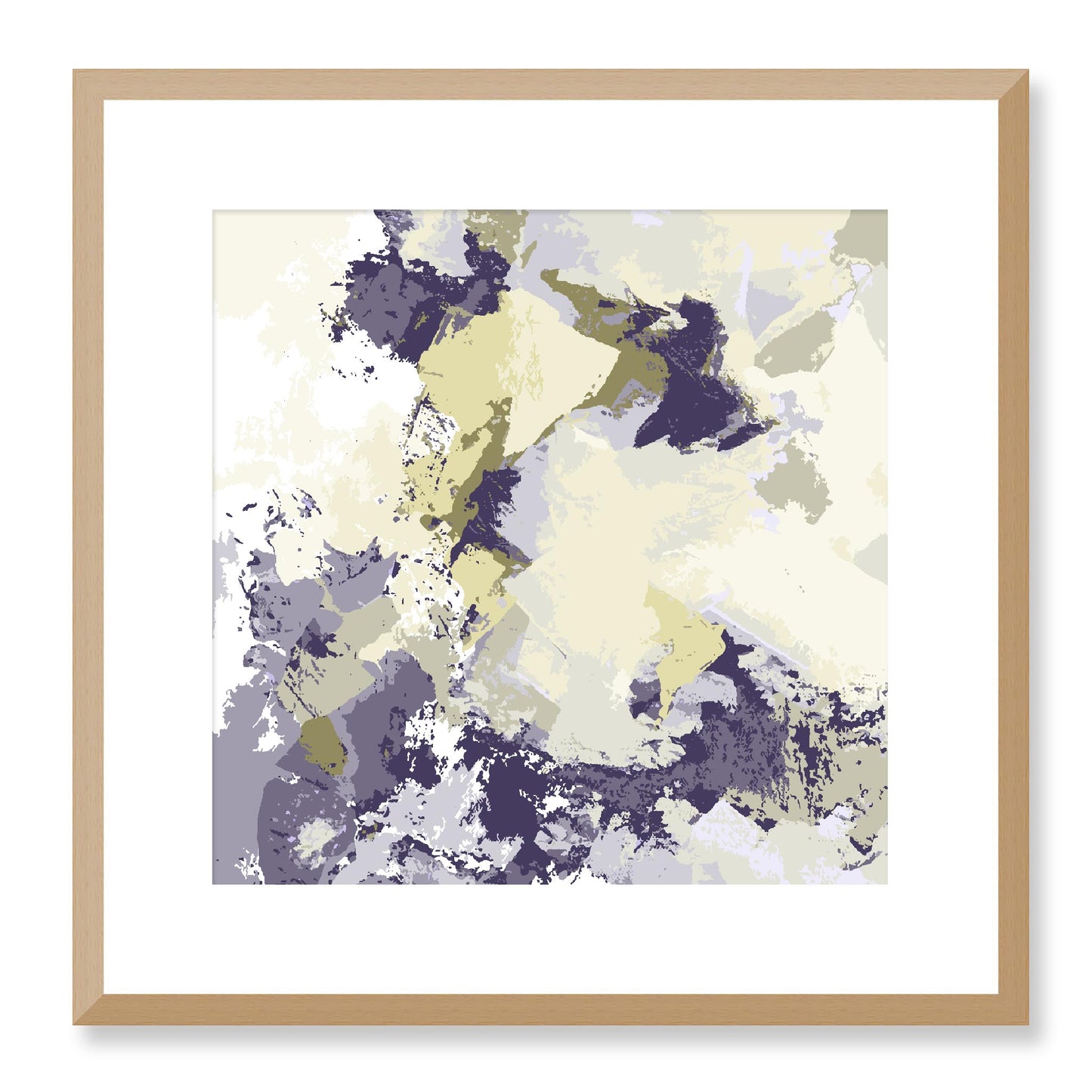 Framed Graphic Art Print, White Mat - 8x8 12x12 16x16 20x20 24x24 28x28 inches | FPS-1262-7691, Prints, Graphic art, Natural Frame, 41 x 41 cm ,16 x 16 inches