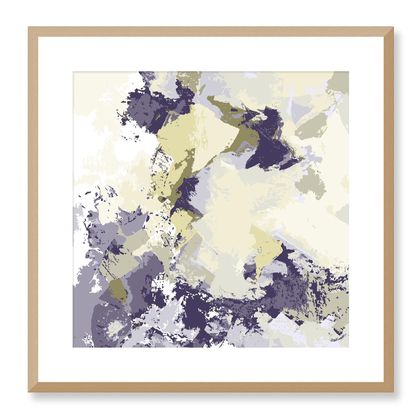 Framed Graphic Art Print, White Mat - 8x8 12x12 16x16 20x20 24x24 28x28 inches | FPS-1263-7691, Prints, Graphic art, Natural Frame, 51 x 51 cm ,20 x 20 inches