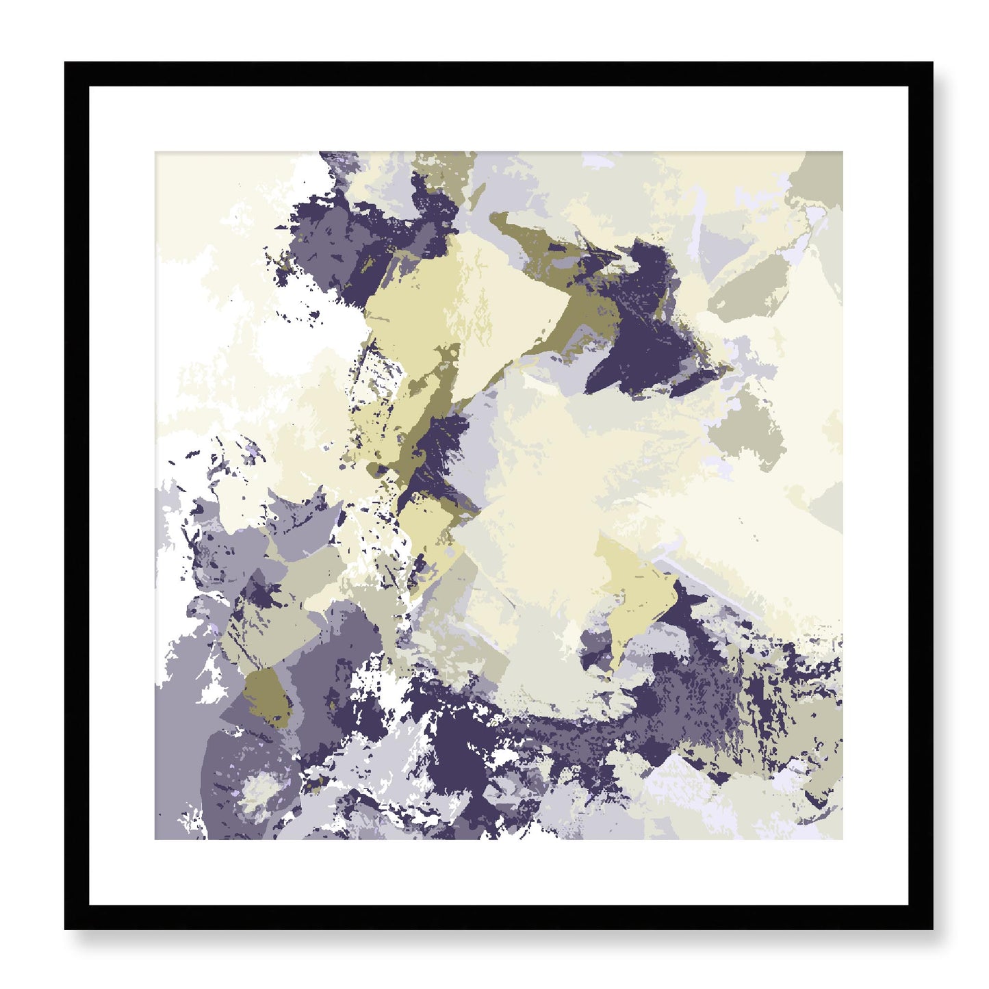 Framed Graphic Art Print, White Mat - 8x8 12x12 16x16 20x20 24x24 28x28 inches | FPS-1262-7691, Prints, Graphic art, Black Frame, 61 x 61 cm ,24 x 24 inches