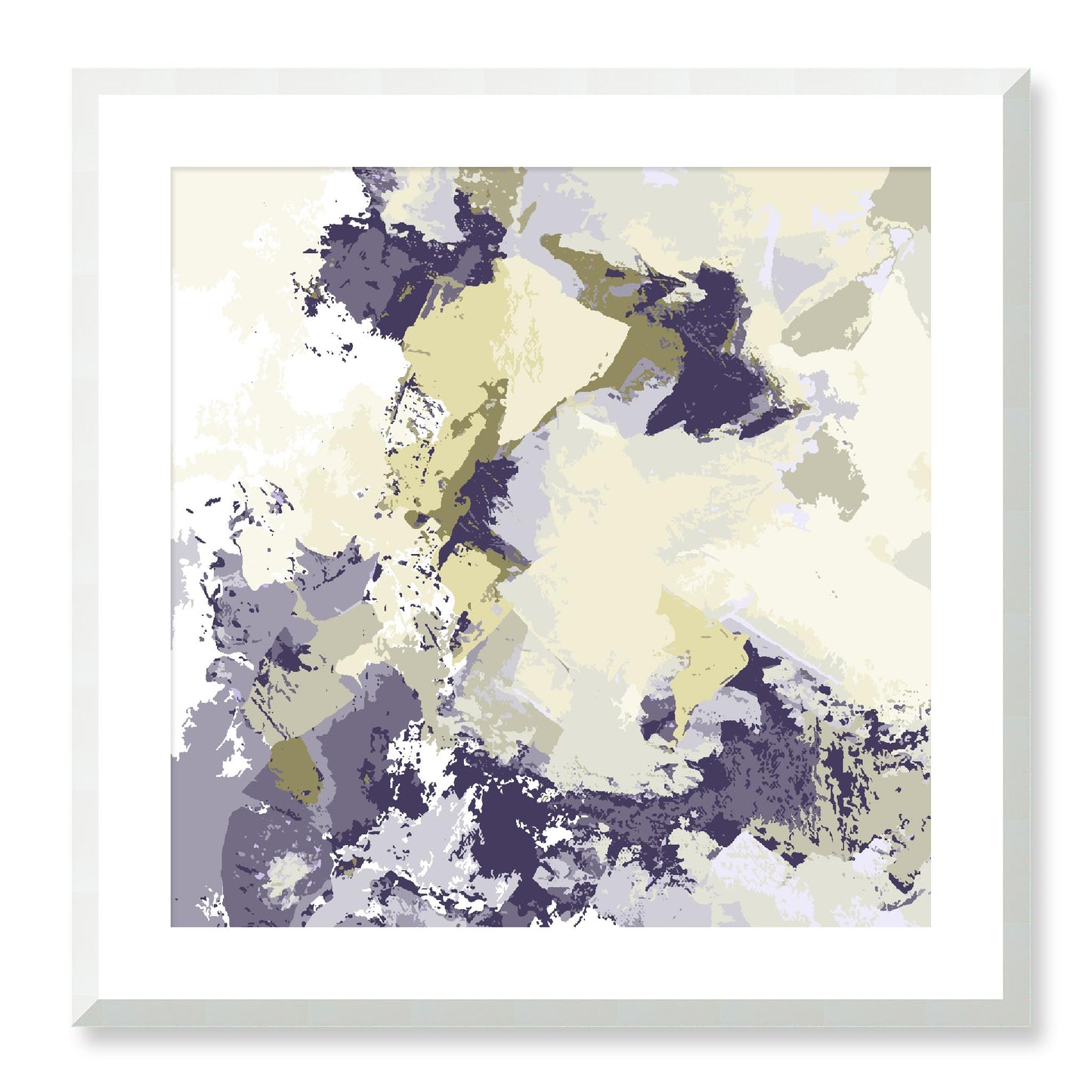 Framed Graphic Art Print, White Mat - 8x8 12x12 16x16 20x20 24x24 28x28 inches | FPS-1262-7691, Prints, Graphic art, White Frame, 61 x 61 cm ,24 x 24 inches