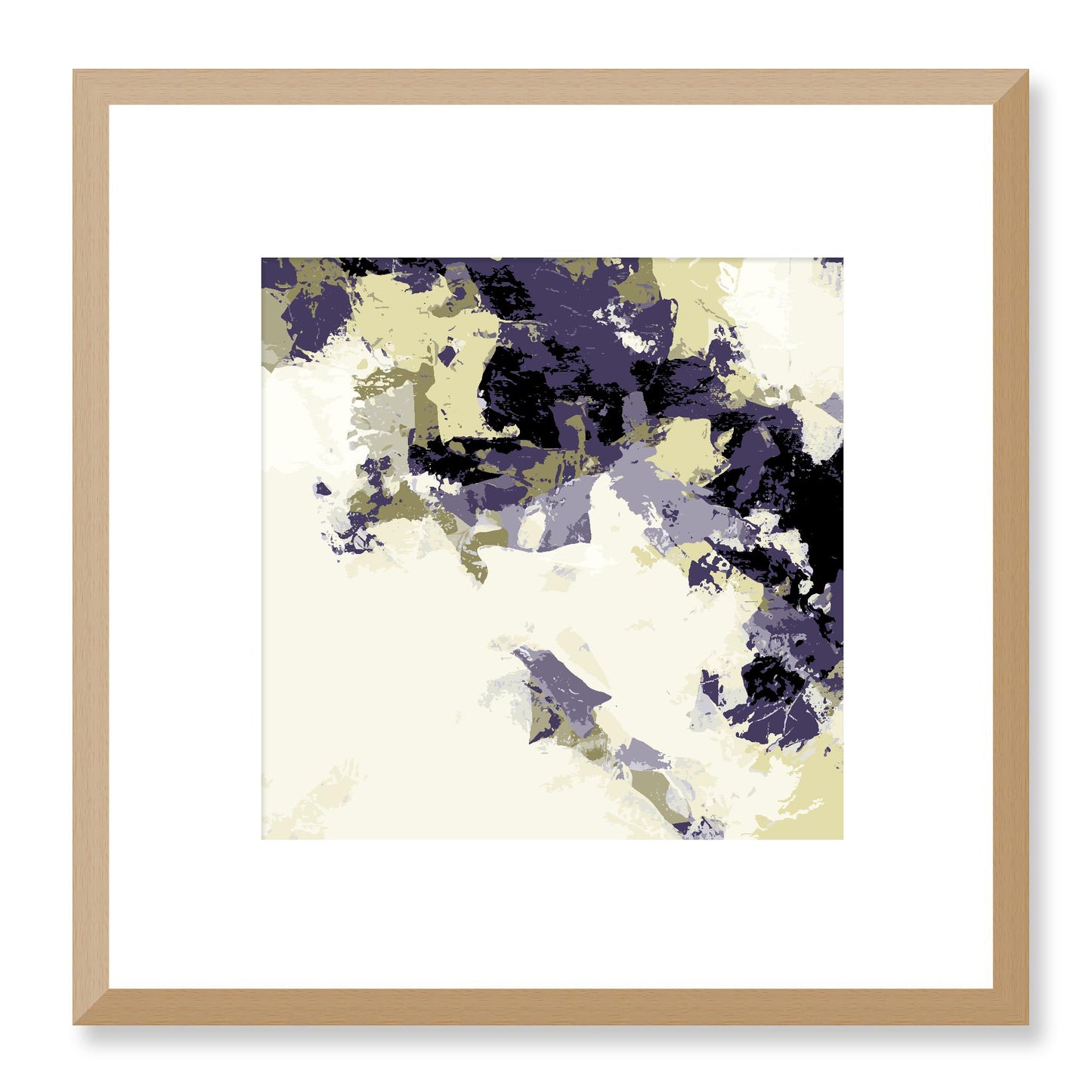 Framed Graphic Art Print, White Mat - 8x8 12x12 16x16 20x20 24x24 28x28 inches | FPS-1261-7693, Prints, Graphic art, Natural Frame, 30 x 30 cm ,12 x 12 inches
