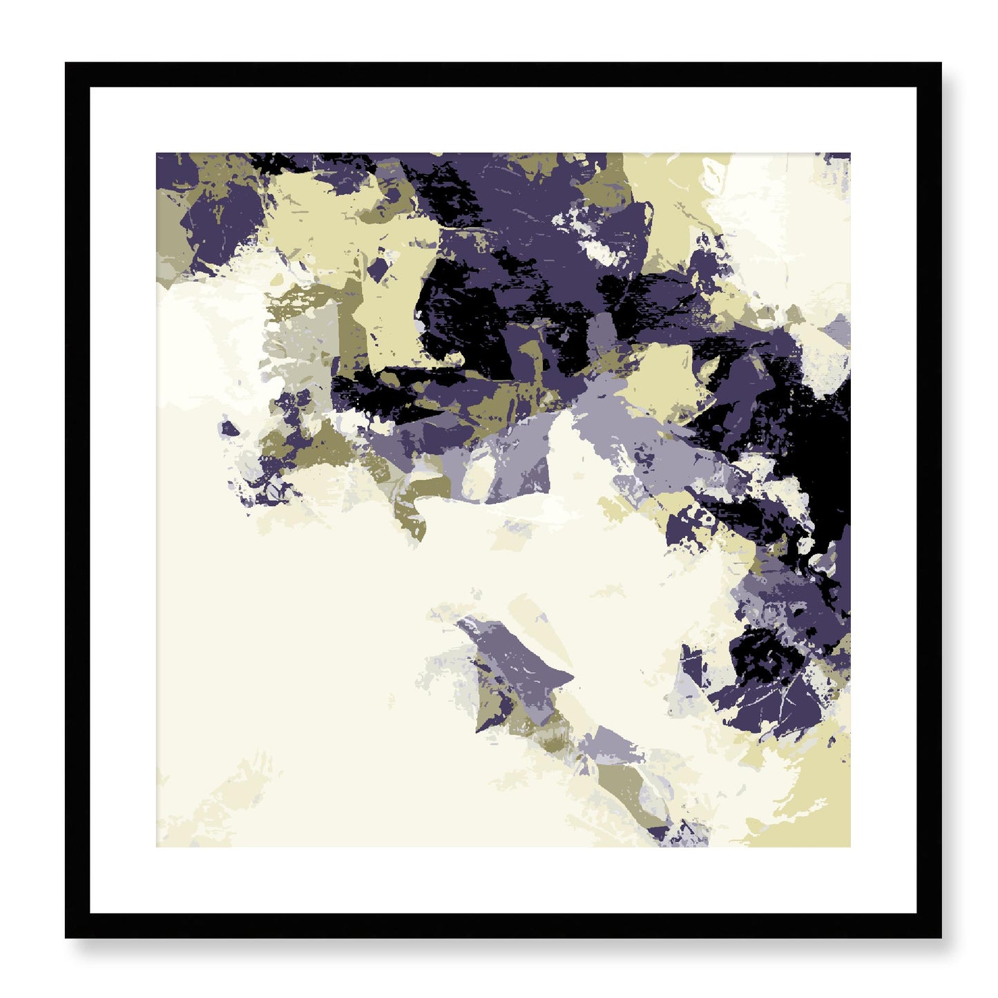 Framed Graphic Art Print, White Mat - 8x8 12x12 16x16 20x20 24x24 28x28 inches | FPS-1261-7693, Prints, Graphic art, Black Frame, 61 x 61 cm ,24 x 24 inches