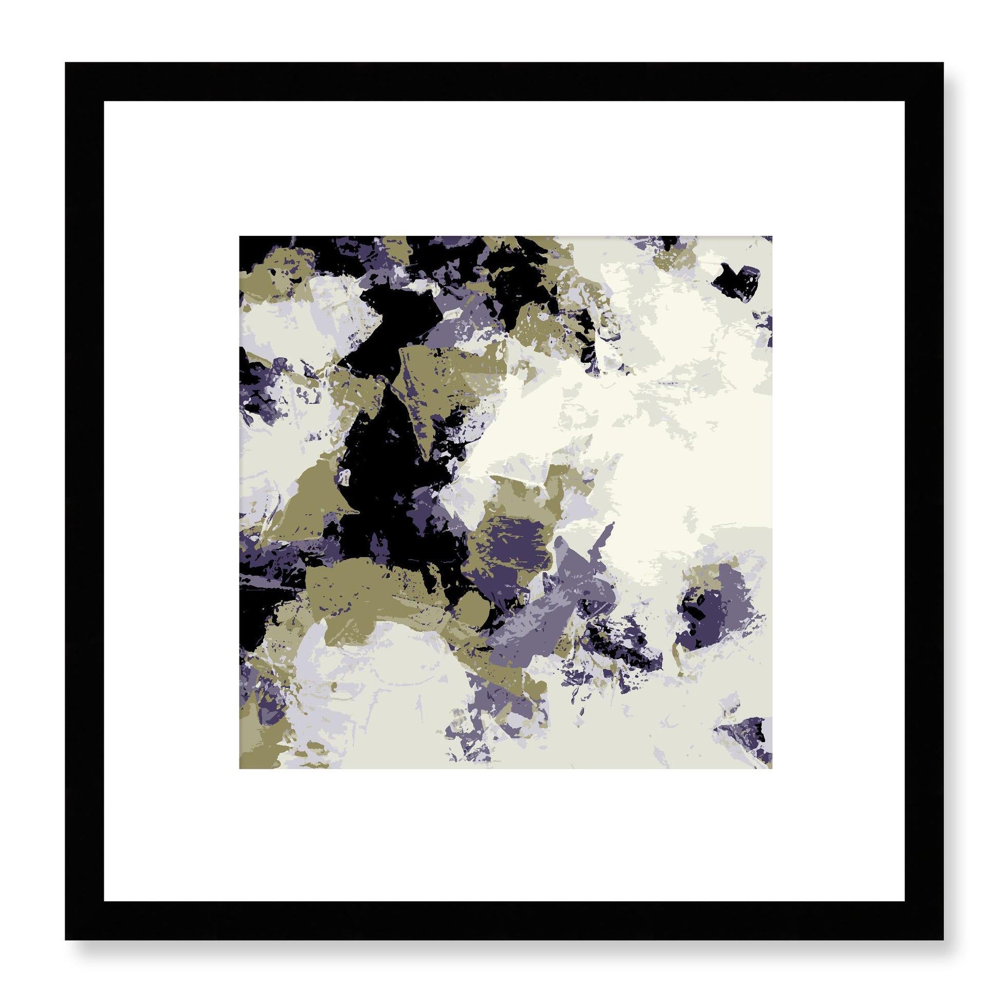 Framed Graphic Art Print, White Mat - 8x8 12x12 16x16 20x20 24x24 28x28 inches | FPS-1261-7695, Prints, Graphic art, Black Frame, 30 x 30 cm ,12 x 12 inches