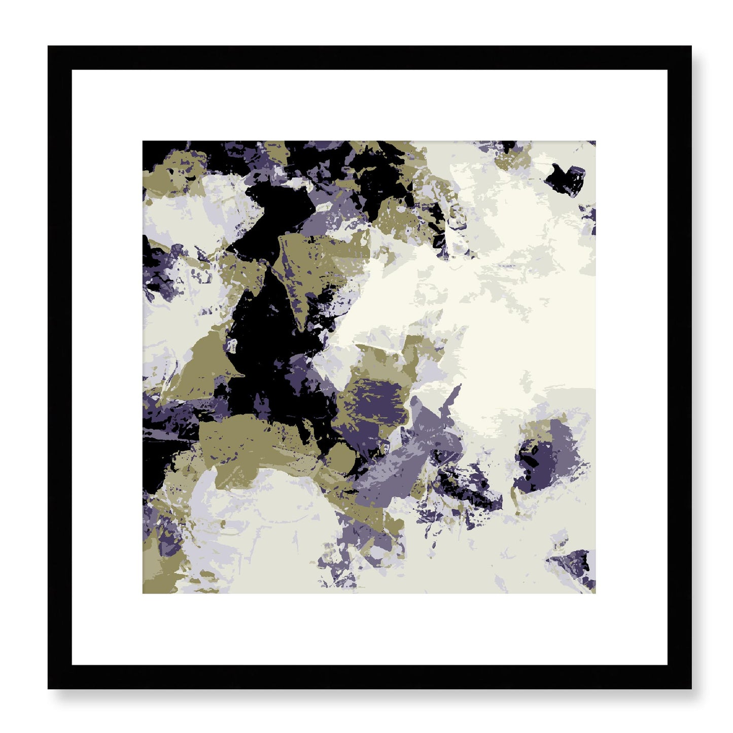 Framed Graphic Art Print, White Mat - 8x8 12x12 16x16 20x20 24x24 28x28 inches | FPS-1261-7695, Prints, Graphic art, Black Frame, 41 x 41 cm ,16 x 16 inches