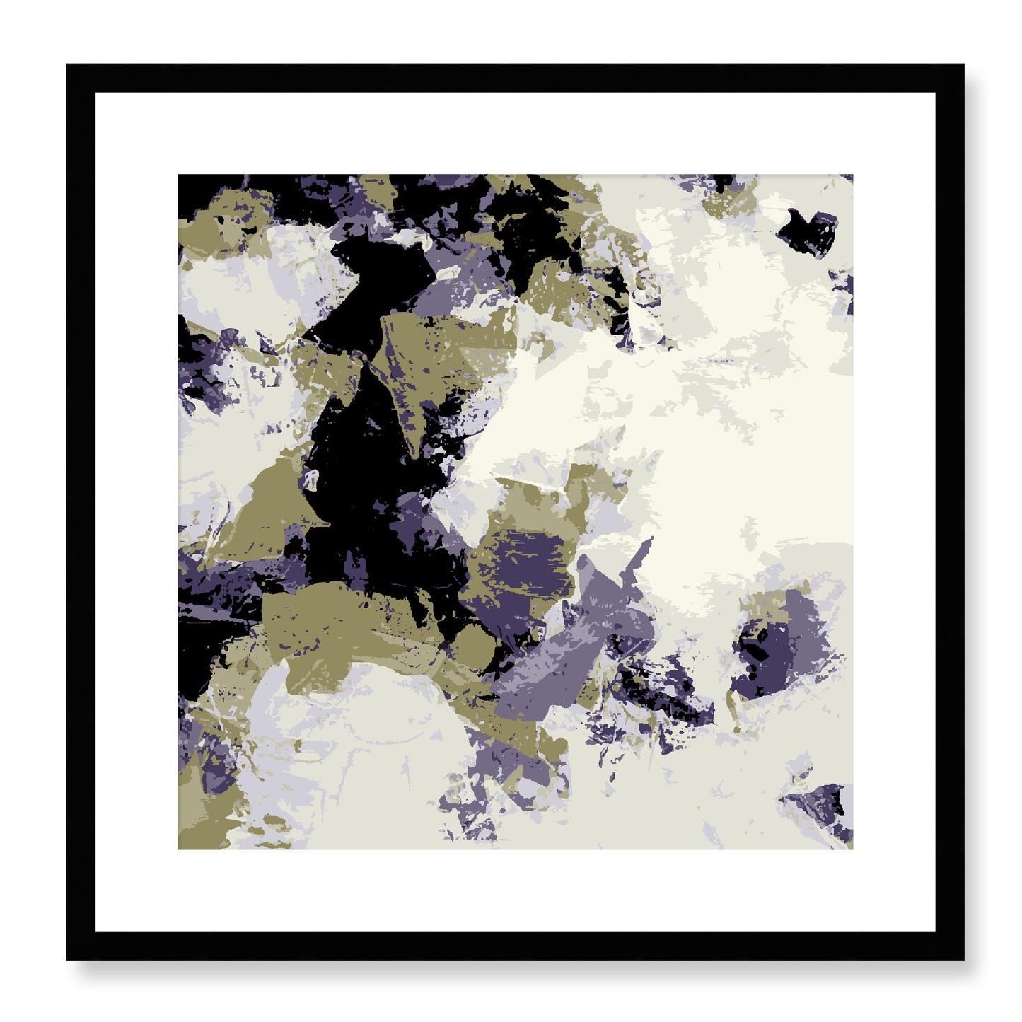 Framed Graphic Art Print, White Mat - 8x8 12x12 16x16 20x20 24x24 28x28 inches | FPS-1261-7695, Prints, Graphic art, Black Frame, 51 x 51 cm ,20 x 20 inches