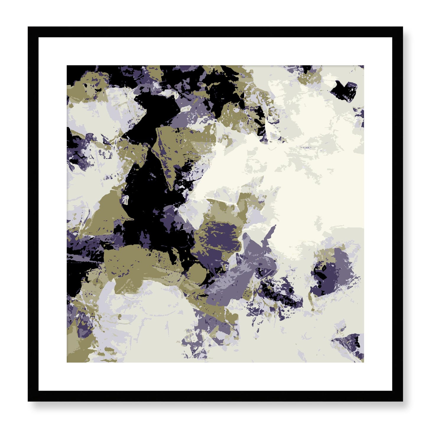 Framed Graphic Art Print, White Mat - 8x8 12x12 16x16 20x20 24x24 28x28 inches | FPS-1261-7695, Prints, Graphic art, Black Frame, 61 x 61 cm ,24 x 24 inches