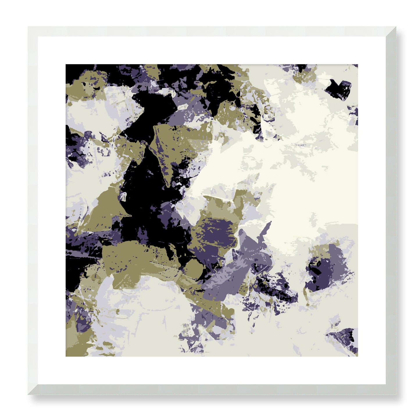 Framed Graphic Art Print, White Mat - 8x8 12x12 16x16 20x20 24x24 28x28 inches | FPS-1261-7695, Prints, Graphic art, White Frame, 61 x 61 cm ,24 x 24 inches