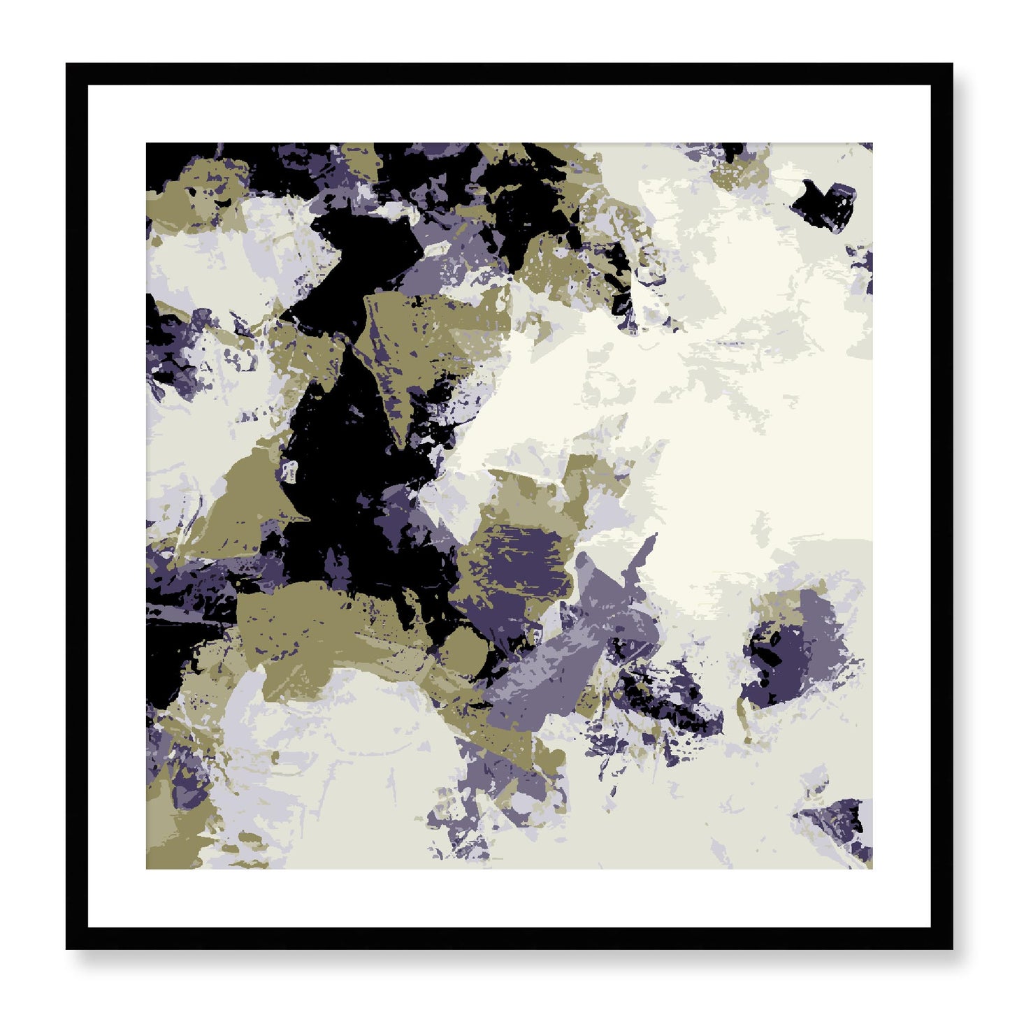 Framed Graphic Art Print, White Mat - 8x8 12x12 16x16 20x20 24x24 28x28 inches | FPS-1261-7695, Prints, Graphic art, Black Frame, 71 x 71 cm ,28 x 28 inches
