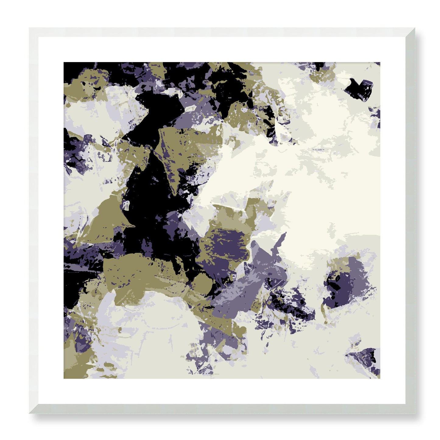 Framed Graphic Art Print, White Mat - 8x8 12x12 16x16 20x20 24x24 28x28 inches | FPS-1261-7695, Prints, Graphic art, White Frame, 71 x 71 cm ,28 x 28 inches