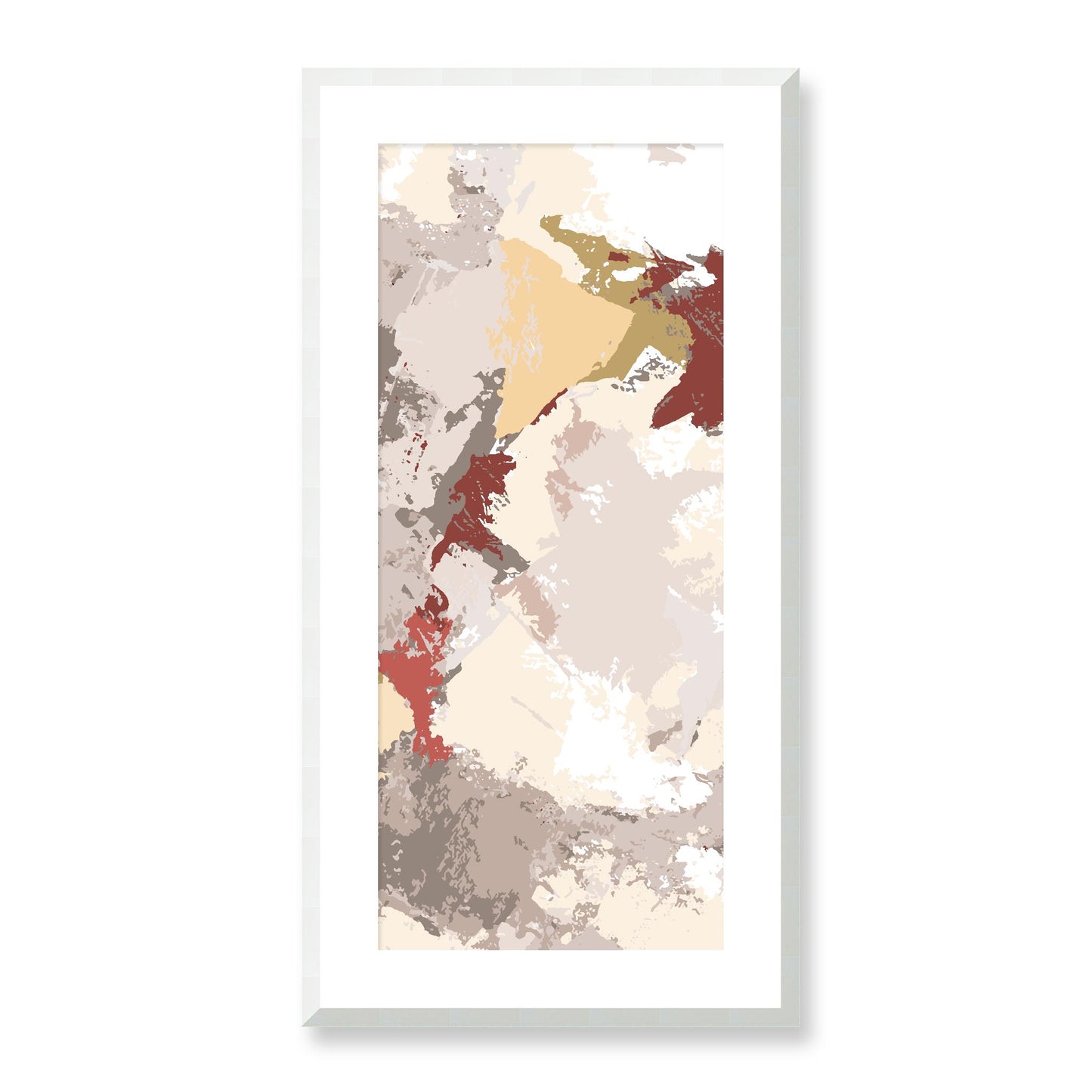 Framed Graphic Art Print, White Mat - 16x33 inches | FP-1130-7691, Prints, Graphic art, White Frame, 41 x 81 cm ,16 x 32 inches