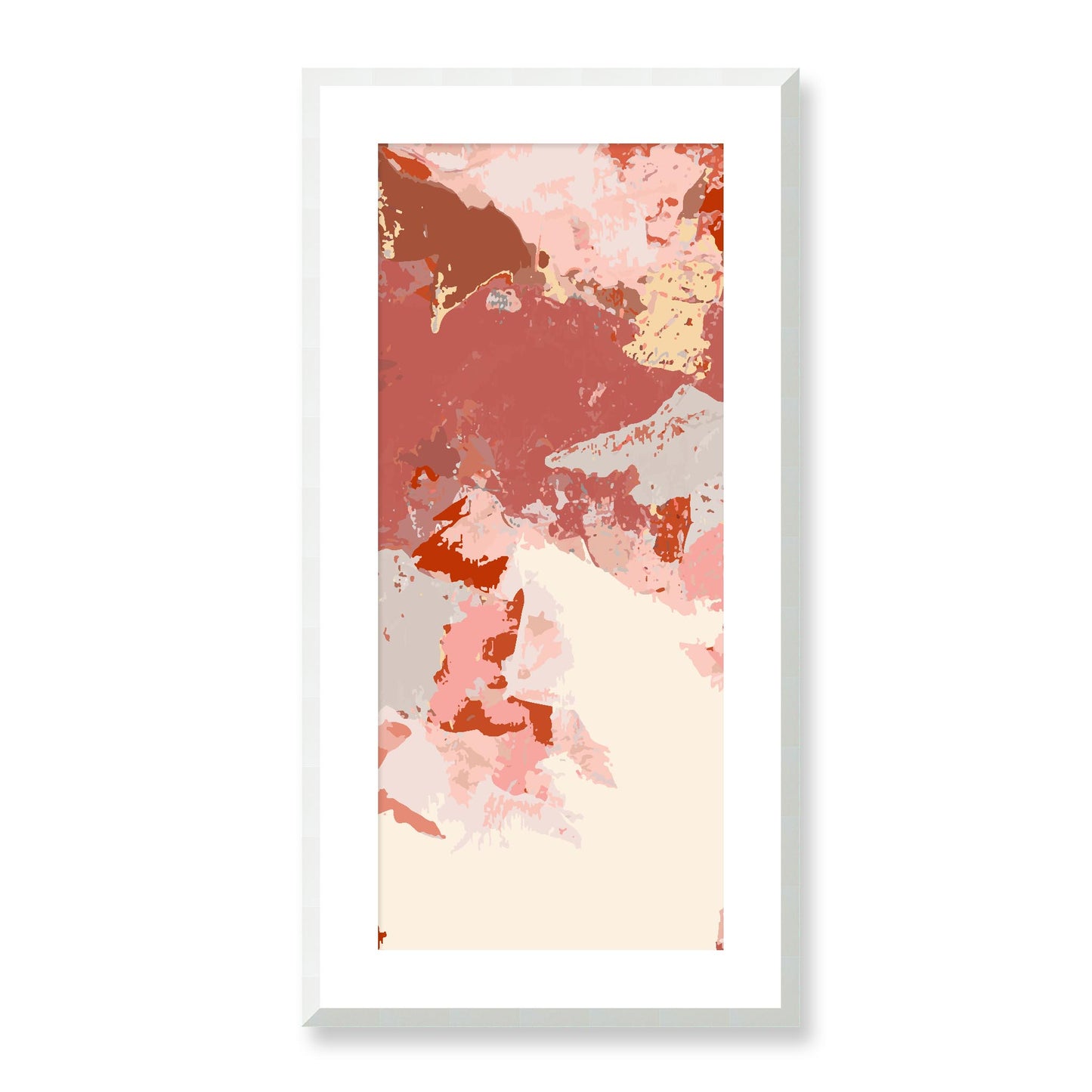 Framed Graphic Art Print, White Mat - 16x33 inches | FP-1130-7692, Prints, Graphic art, White Frame, 41 x 81 cm ,16 x 32 inches