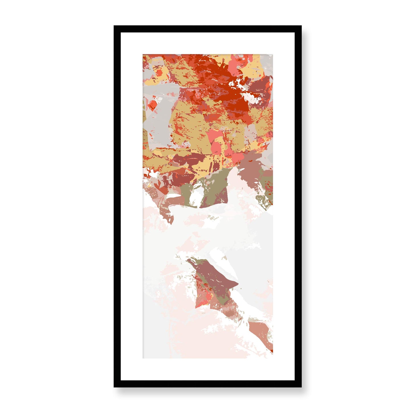 Framed Graphic Art Print, White Mat - 16x33 inches | FP-1130-7693, Prints, Graphic art, Black Frame, 41 x 81 cm ,16 x 32 inches