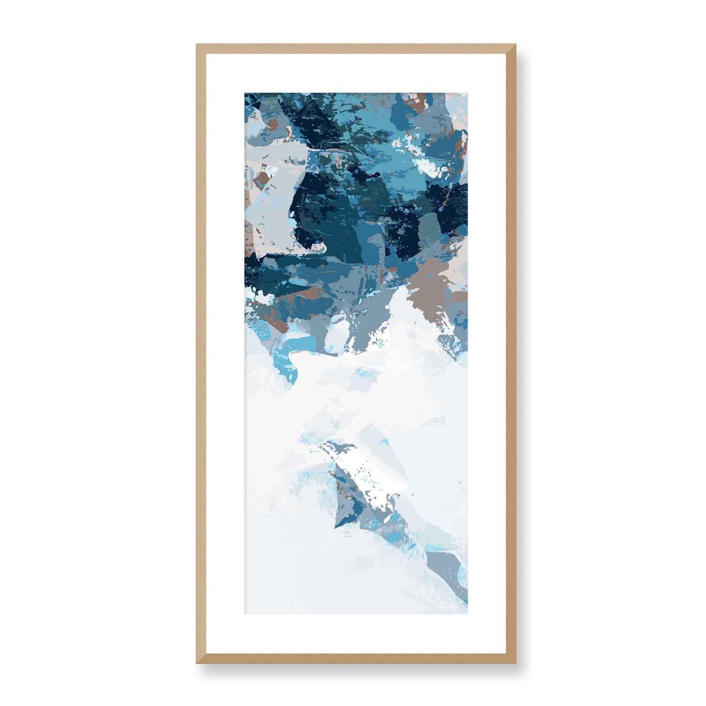 Framed Graphic Art Print, White Mat - 16x33 inches | FP-1151-7693, Prints, Graphic art, Natural Frame, 41 x 81 cm ,16 x 32 inches