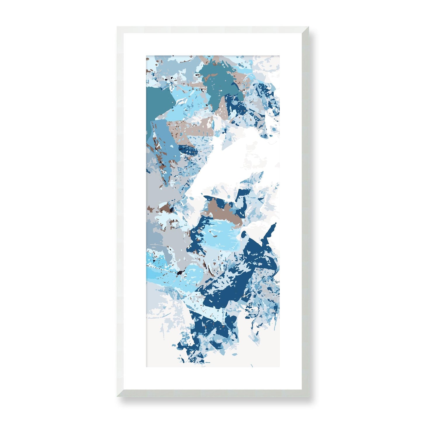 Framed Graphic Art Print, White Mat - 16x33 inches | FP-1152-7695, Prints, Graphic art, White Frame, 41 x 81 cm ,16 x 32 inches
