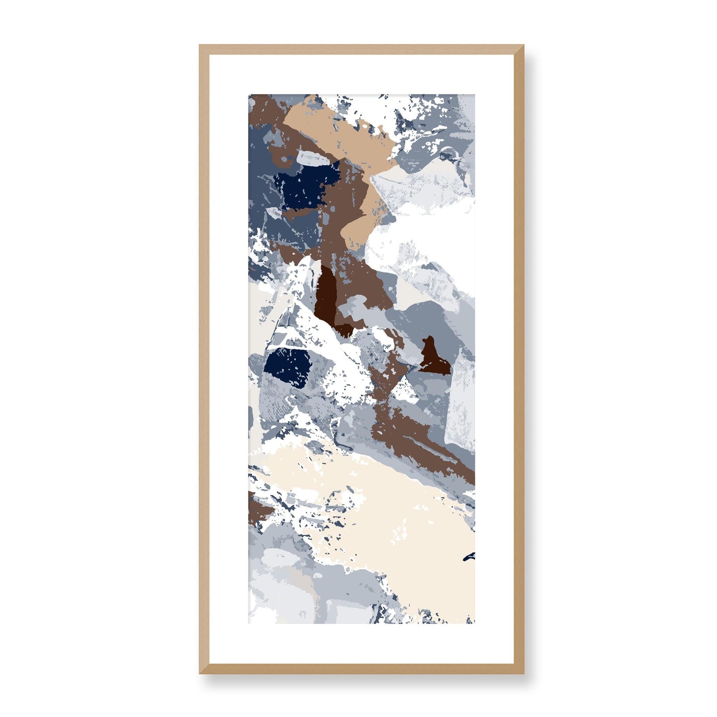 Framed Graphic Art Print, White Mat - 16x33 inches | FP-1162-7690, Prints, Graphic art, Natural Frame, 41 x 81 cm ,16 x 32 inches
