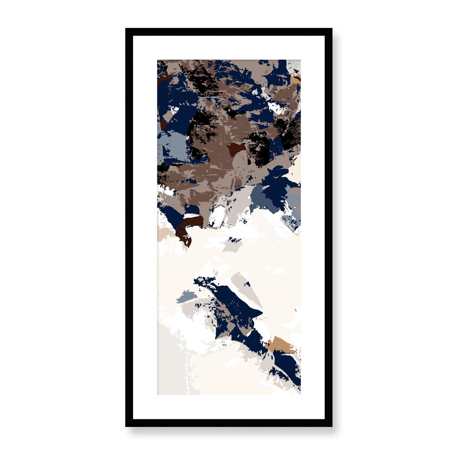 Framed Graphic Art Print, White Mat - 16x33 inches | FP-1161-7693, Prints, Graphic art, Black Frame, 41 x 81 cm ,16 x 32 inches