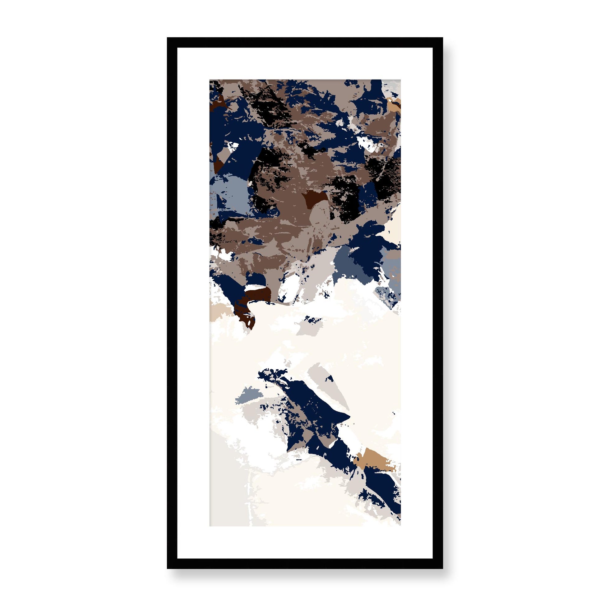 Framed Graphic Art Print, White Mat - 16x33 inches | FP-1161-7693, Prints, Graphic art, Black Frame, 41 x 81 cm ,16 x 32 inches
